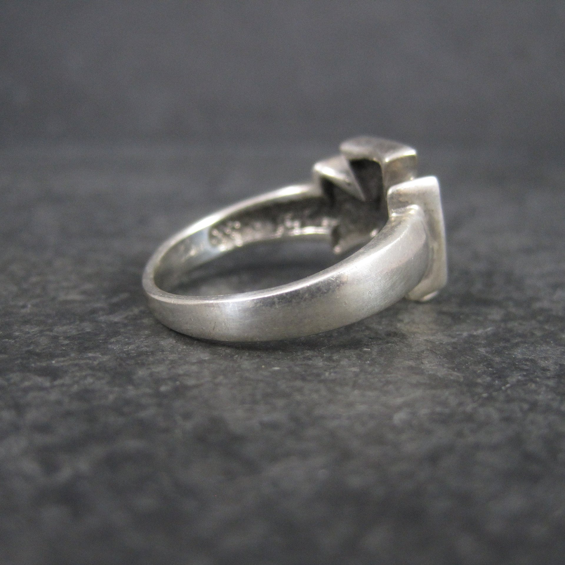 Mens Vintage Sterling Maltese Iron Cross Ring Size 12