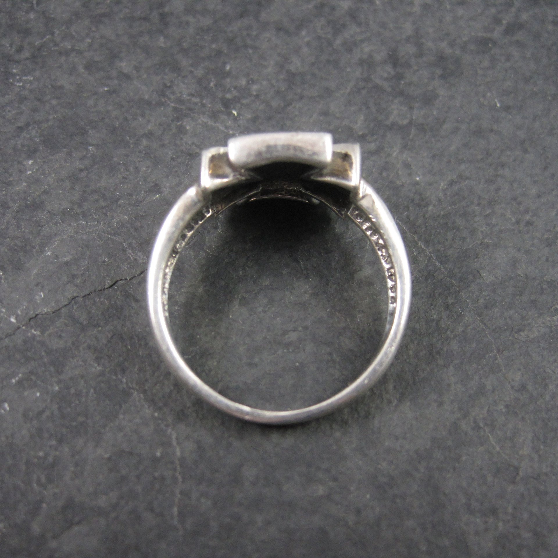 Mens Vintage Sterling Maltese Iron Cross Ring Size 12