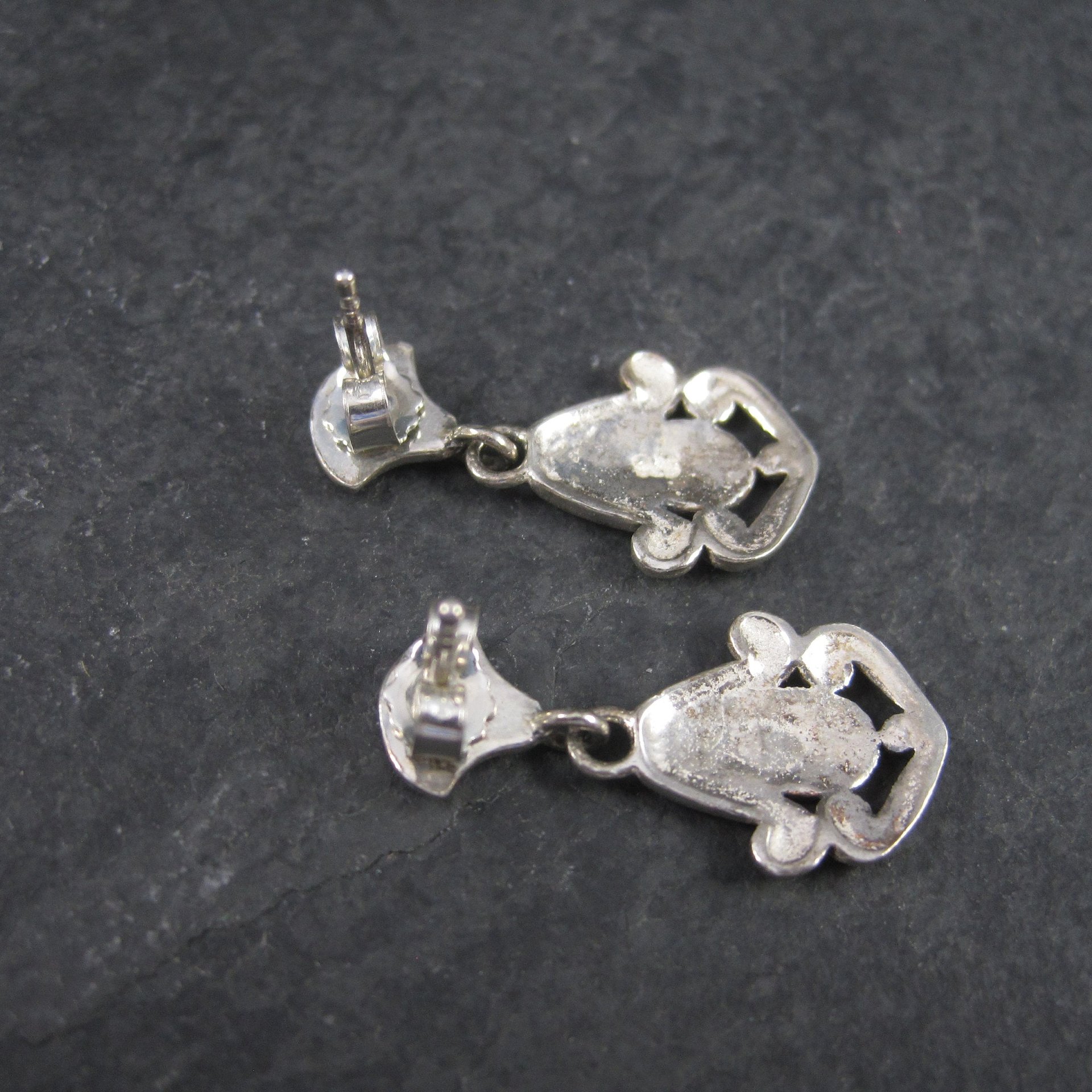 Vintage Sterling Victorian Style Earrings
