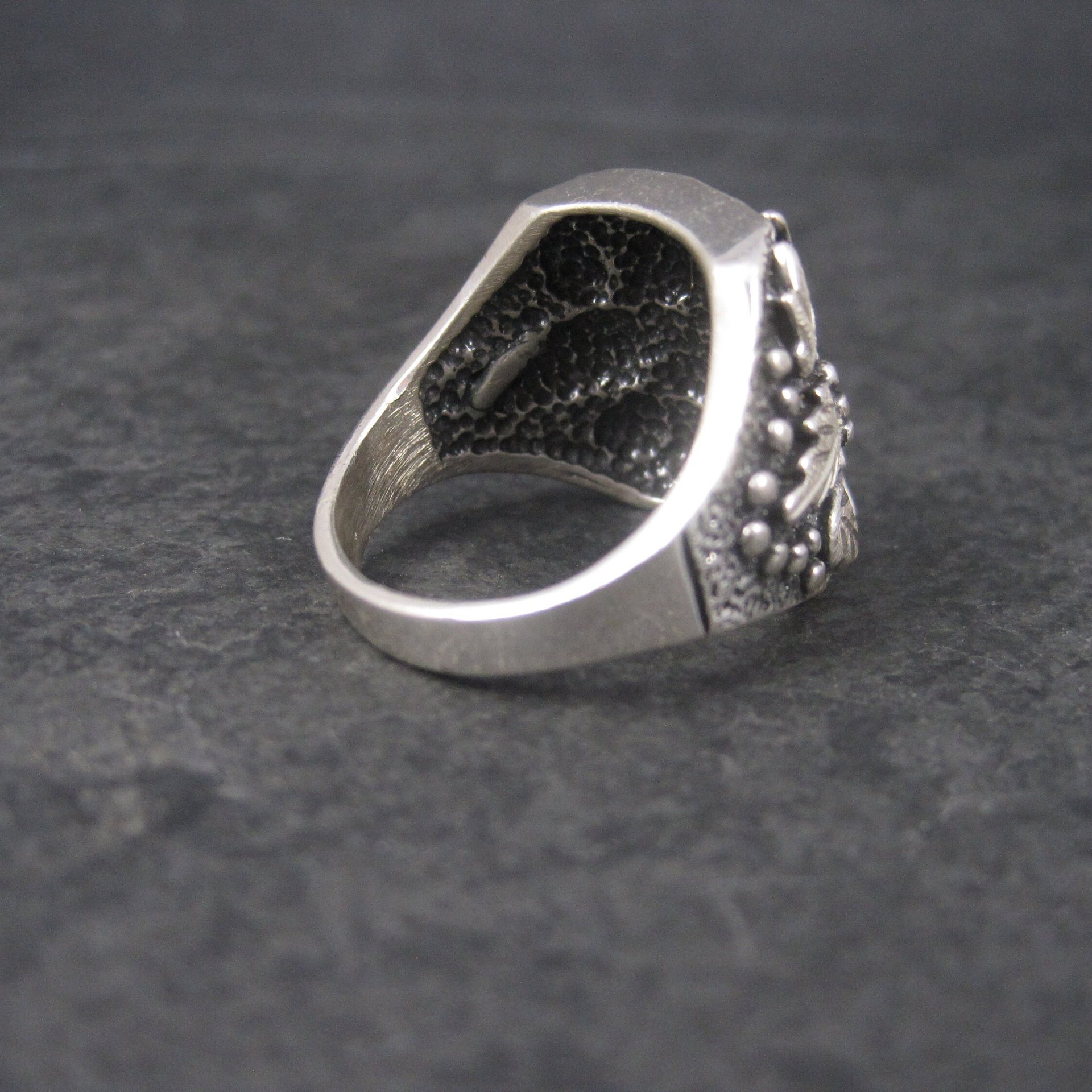 Mens Vintage Black Hills Silver Ring