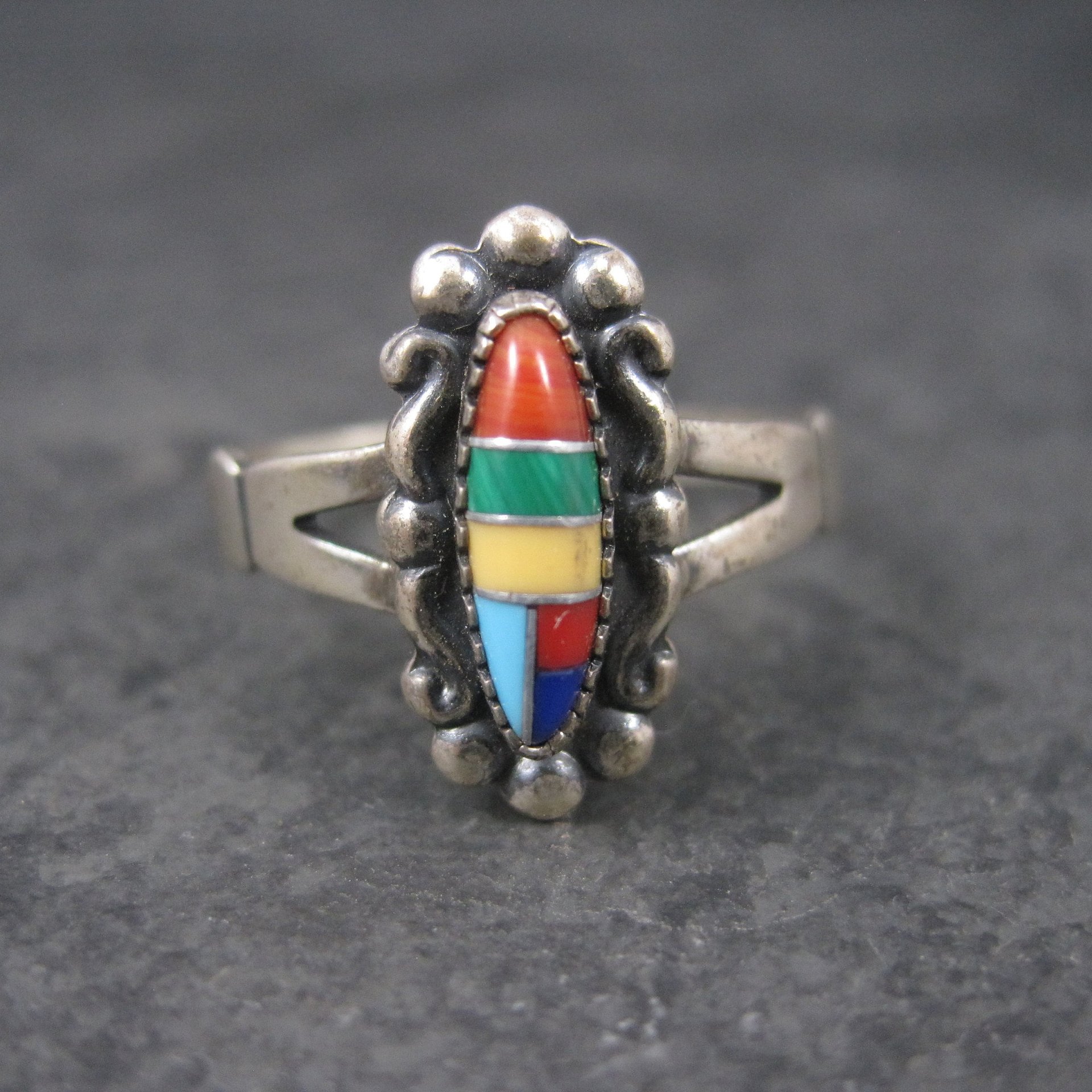 Southwestern Sterling Inlay Ring