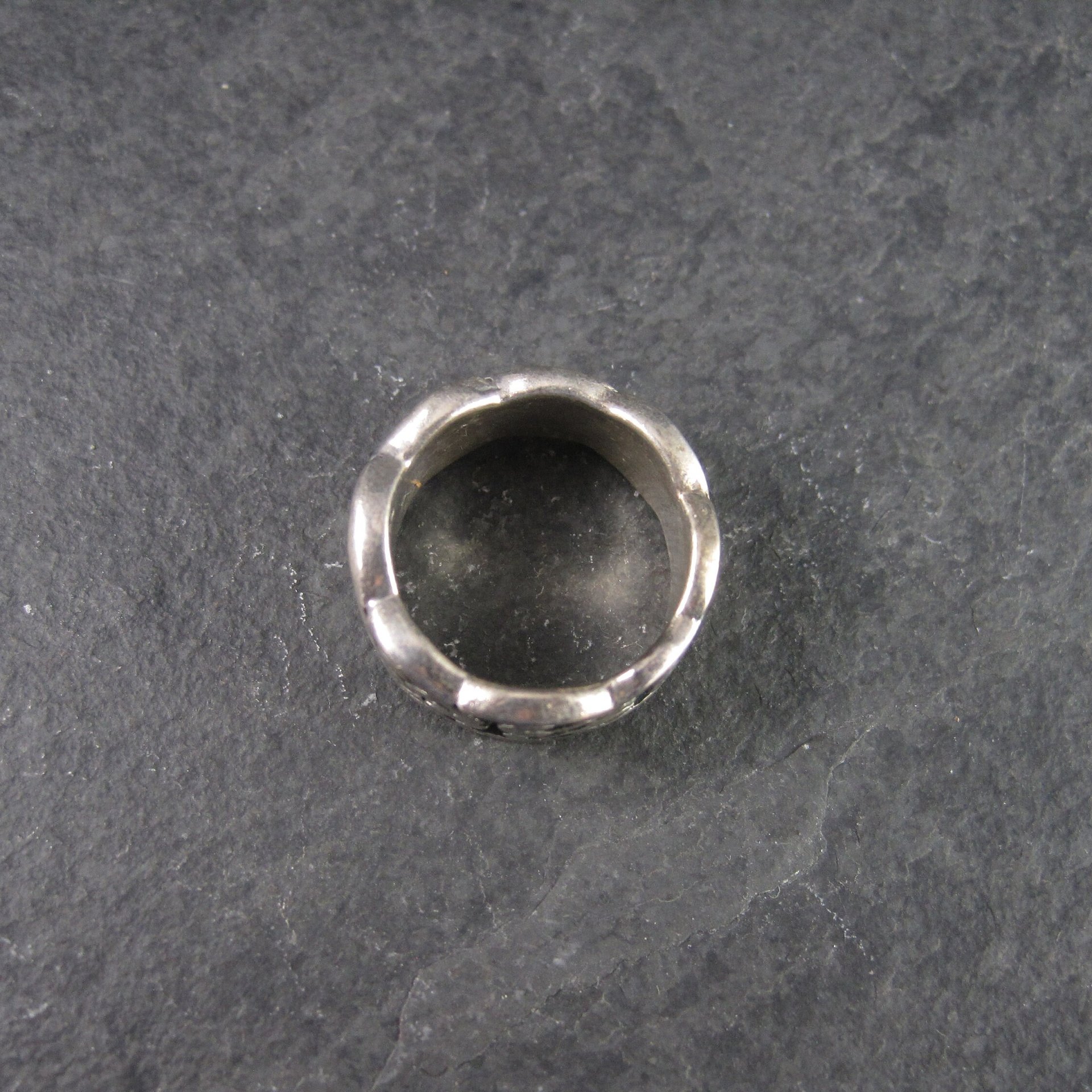 Wide Vintage 90s Sterling Celtic Band Ring Size 5