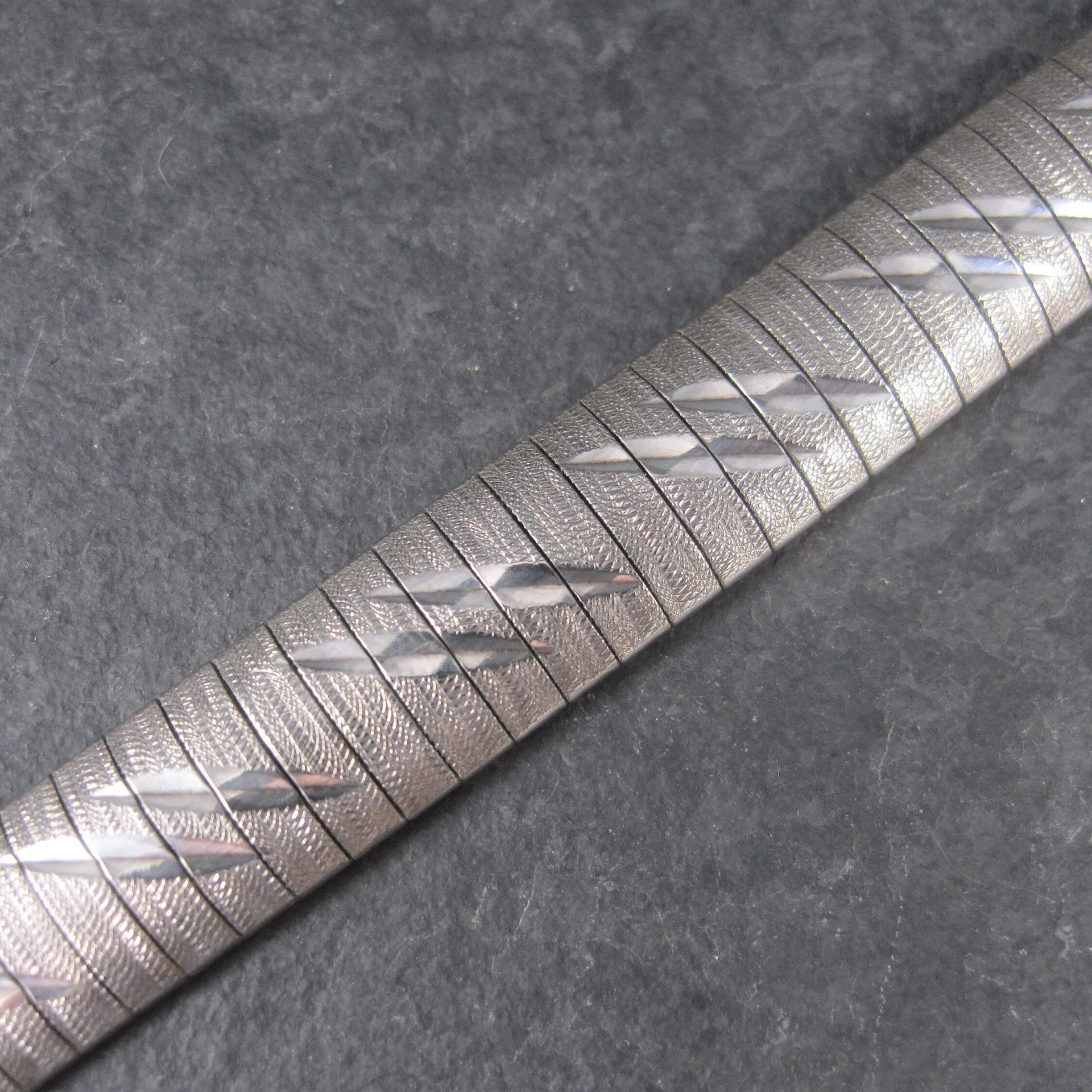 Estate Italian Sterling 1/2 Inch Bracelet 8 Inches