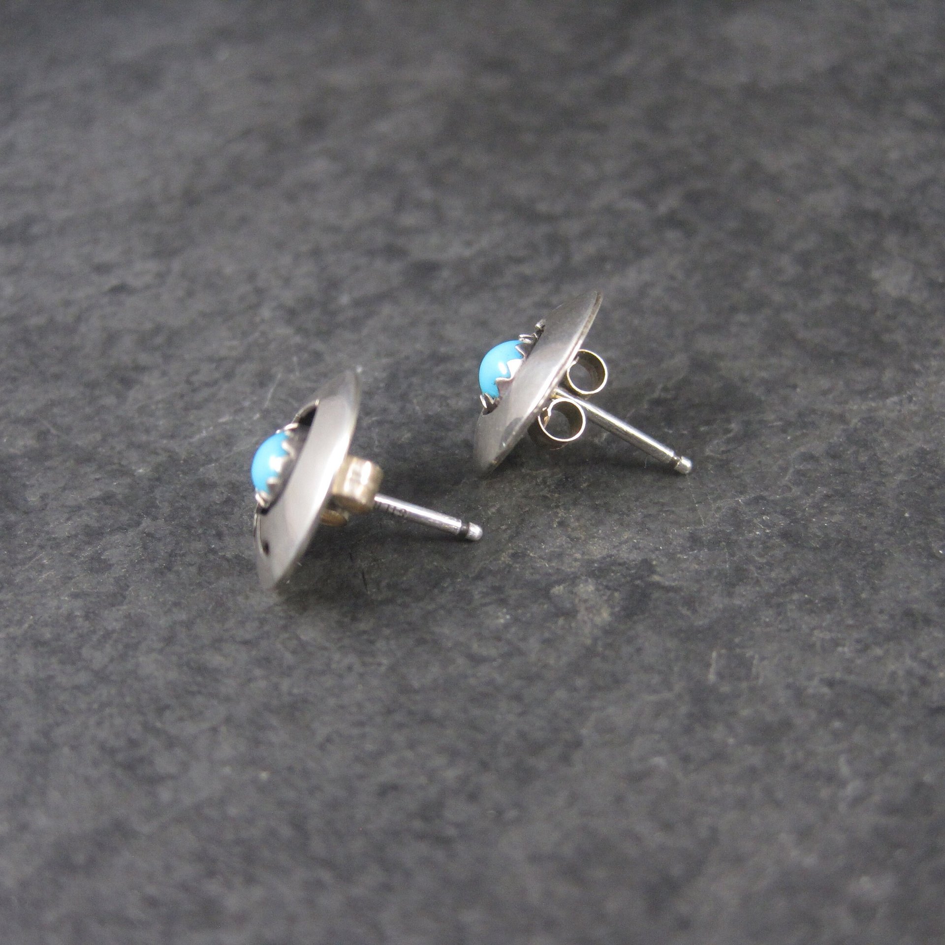 Southwestern Turquoise Apple Stud Earrings