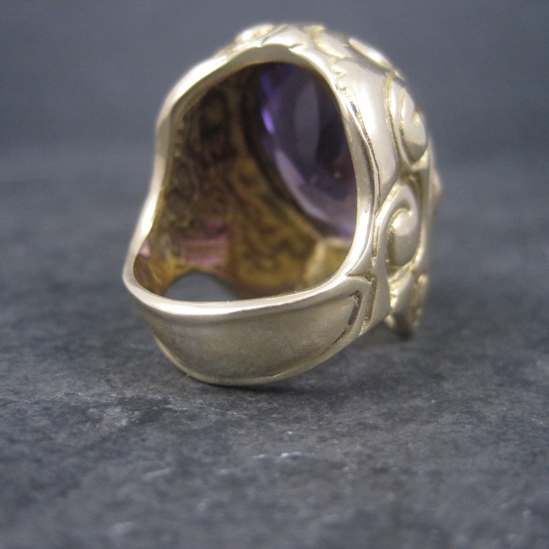 Massive Artisan Celestial 14K Color Change Sapphire Alexandrite Ring Size 8