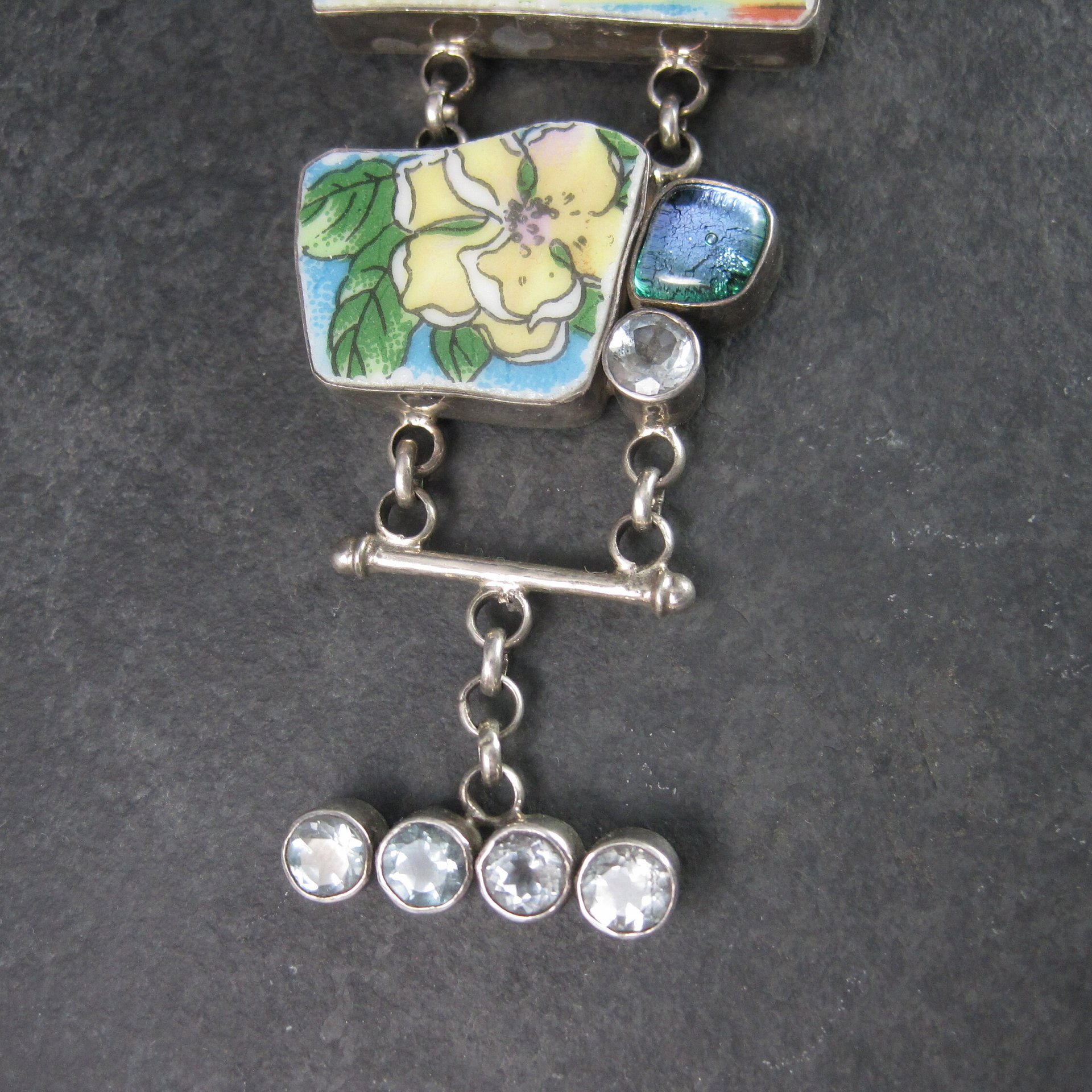 Huge Estate Designer Sterling Louisiana Bracelet