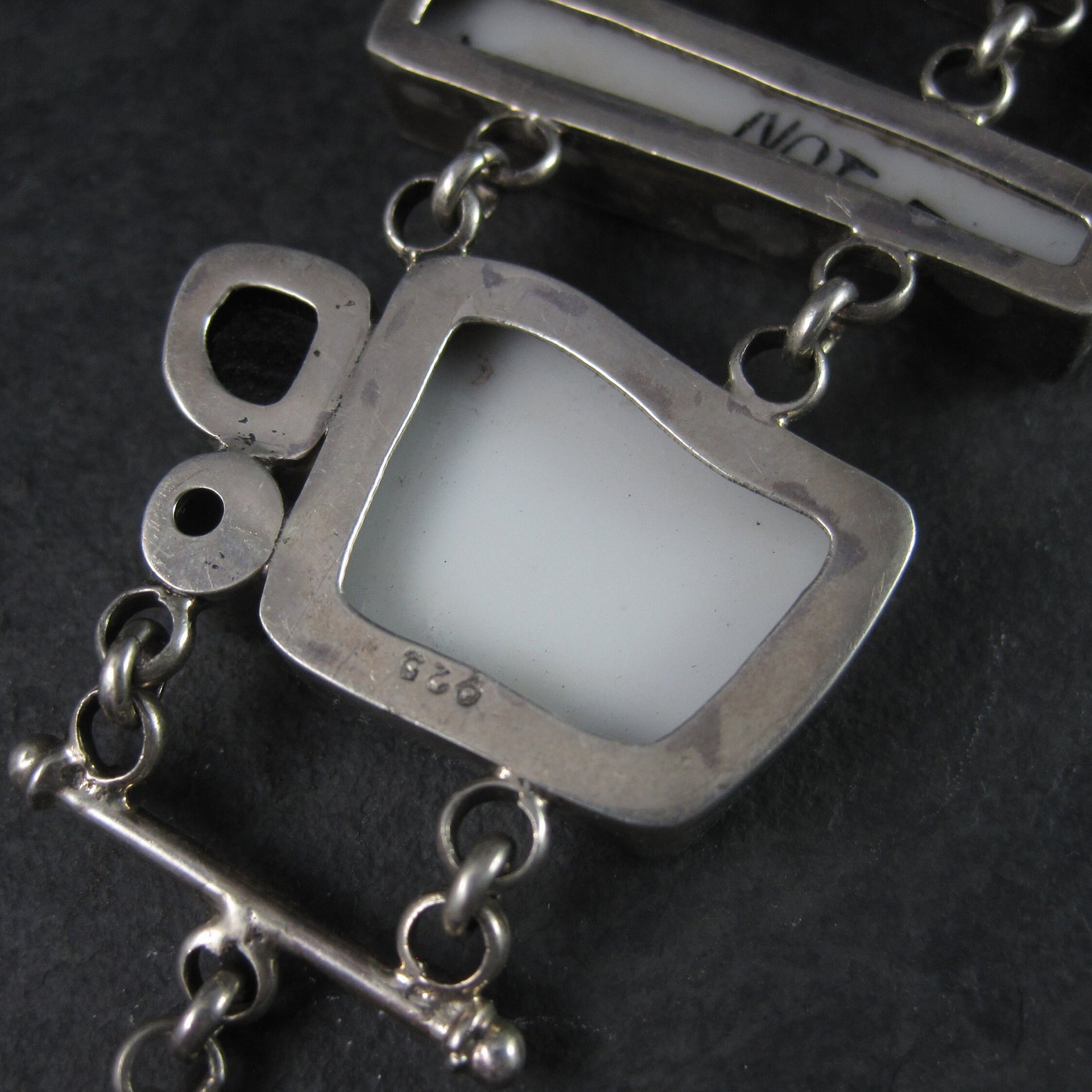 Huge Estate Designer Sterling Louisiana Bracelet