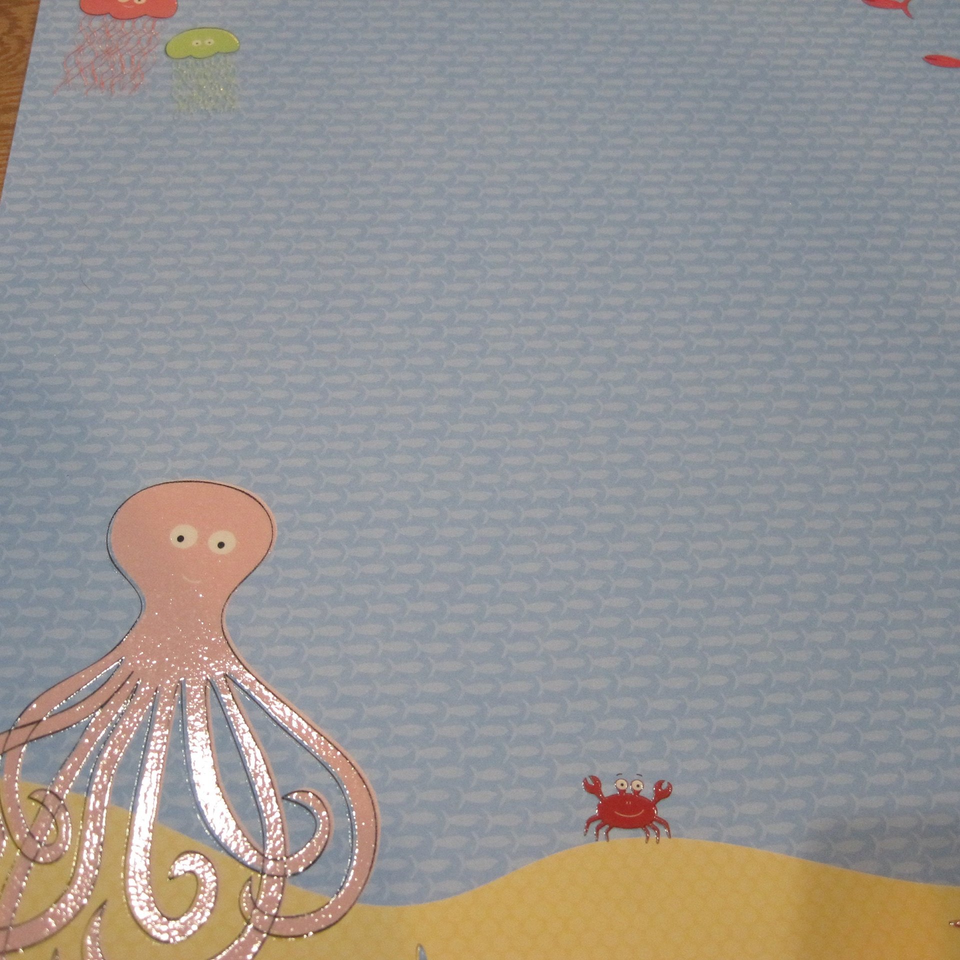 Boys 12x12 Robot Cowboy Scrapbook Paper 12 Pieces Plus Embellishments