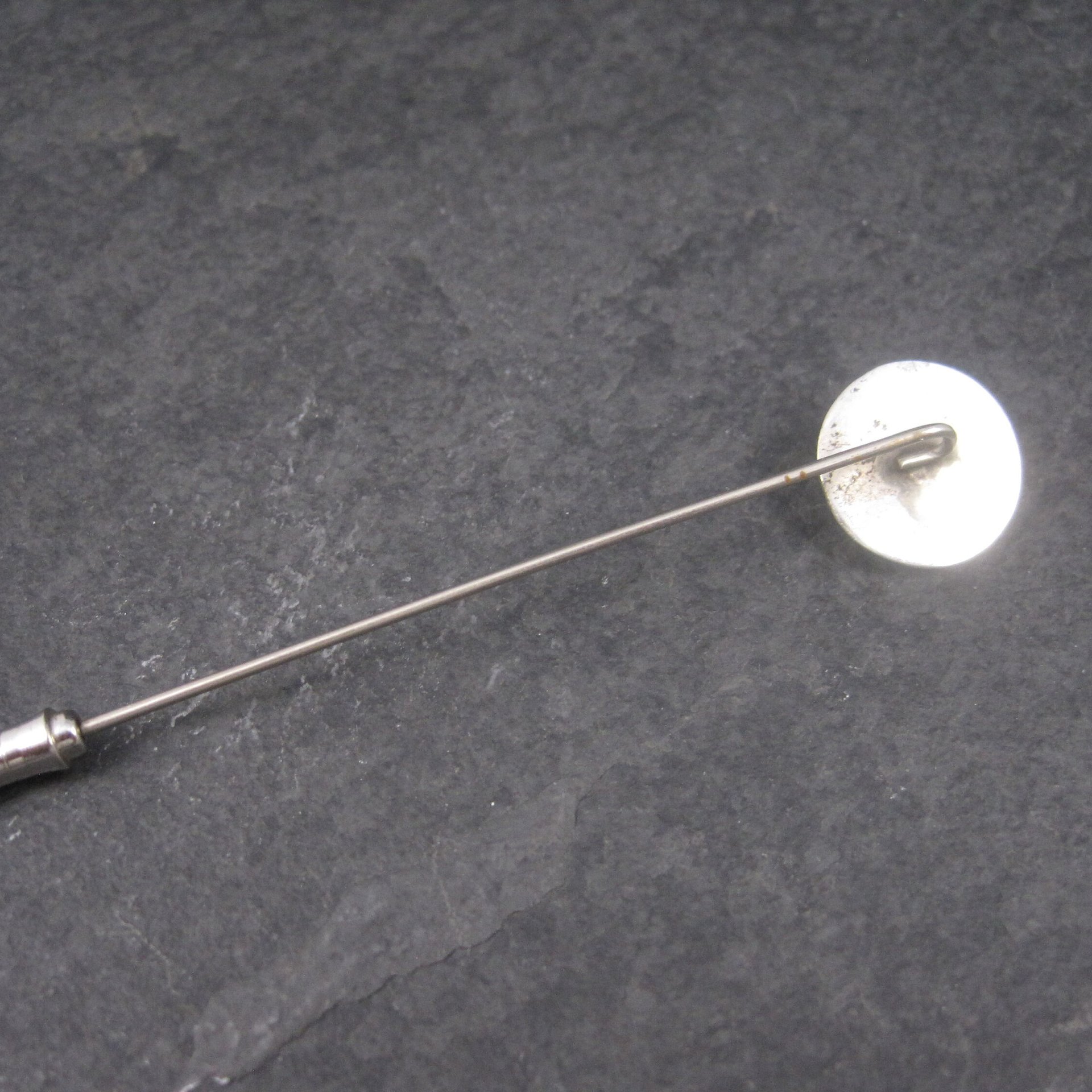 Vintage Southwestern Sterling Coral Stick Pin