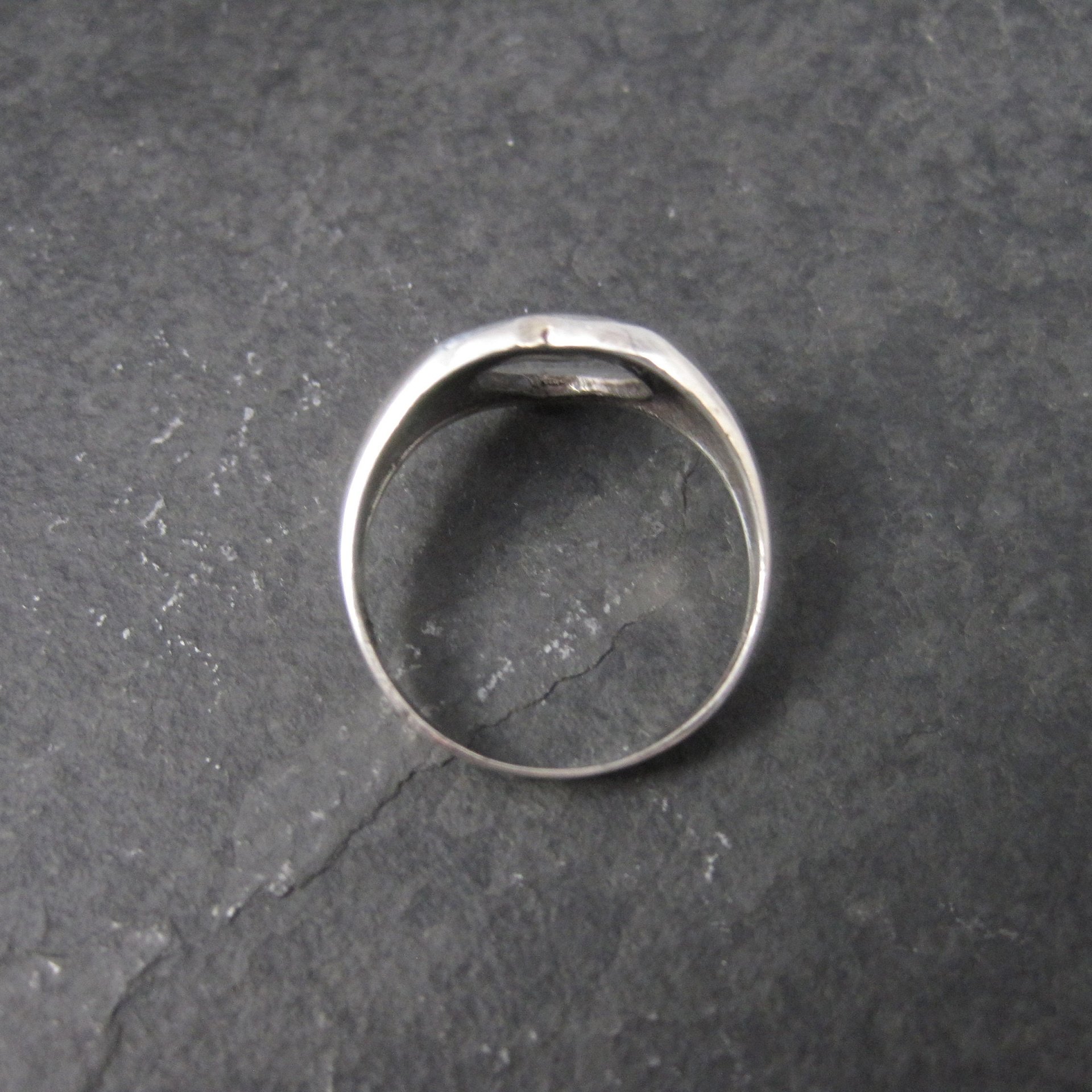 Vintage Sterling Heart Ring Size 8.25