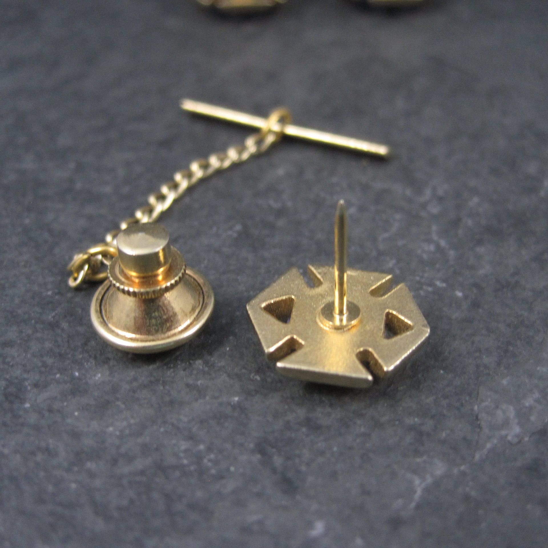 Vintage Sodalite Cufflinks and Tie Tack Set