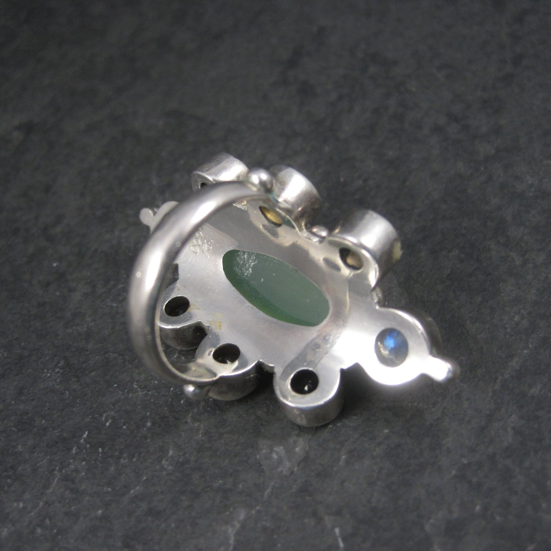 Huge Chalcedony Moonstone Ring Sz 8 Nicky Butler Limited Edition