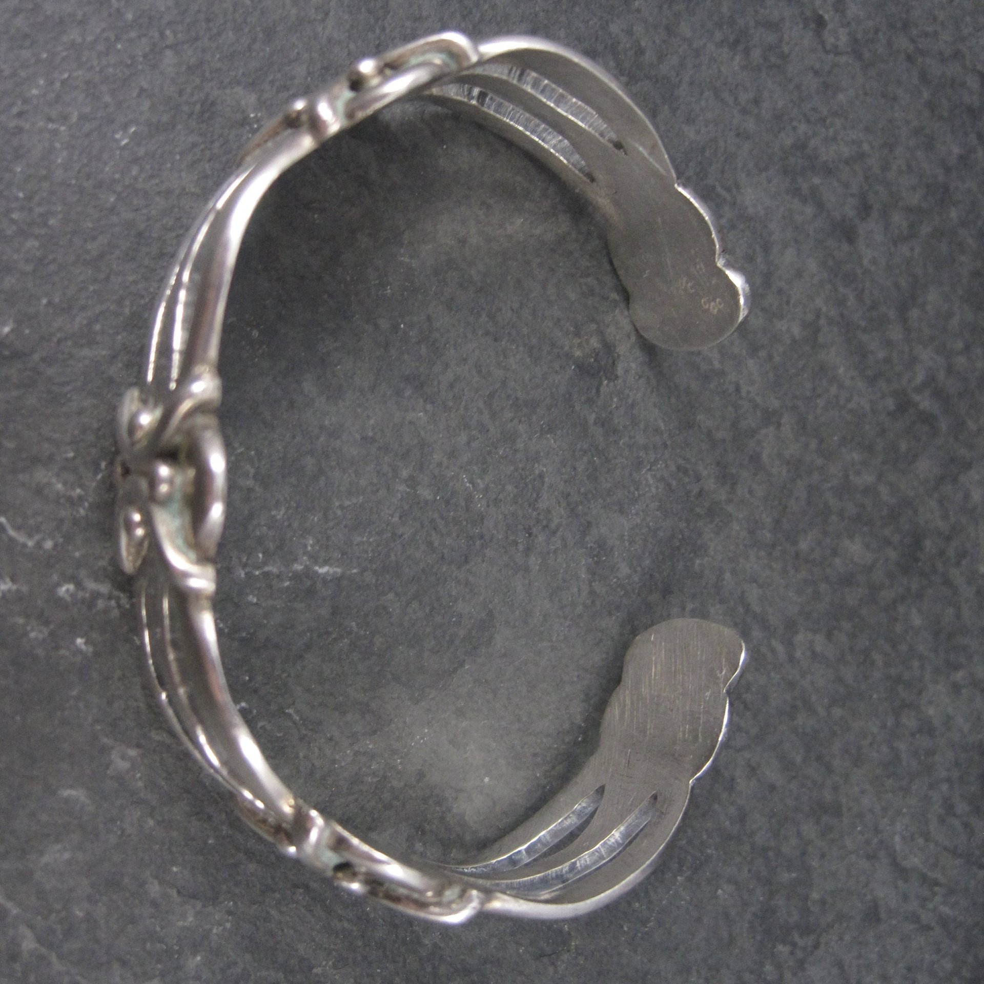 Vintage Mexican 980 Silver Cuff Bracelet 6.5 Inches