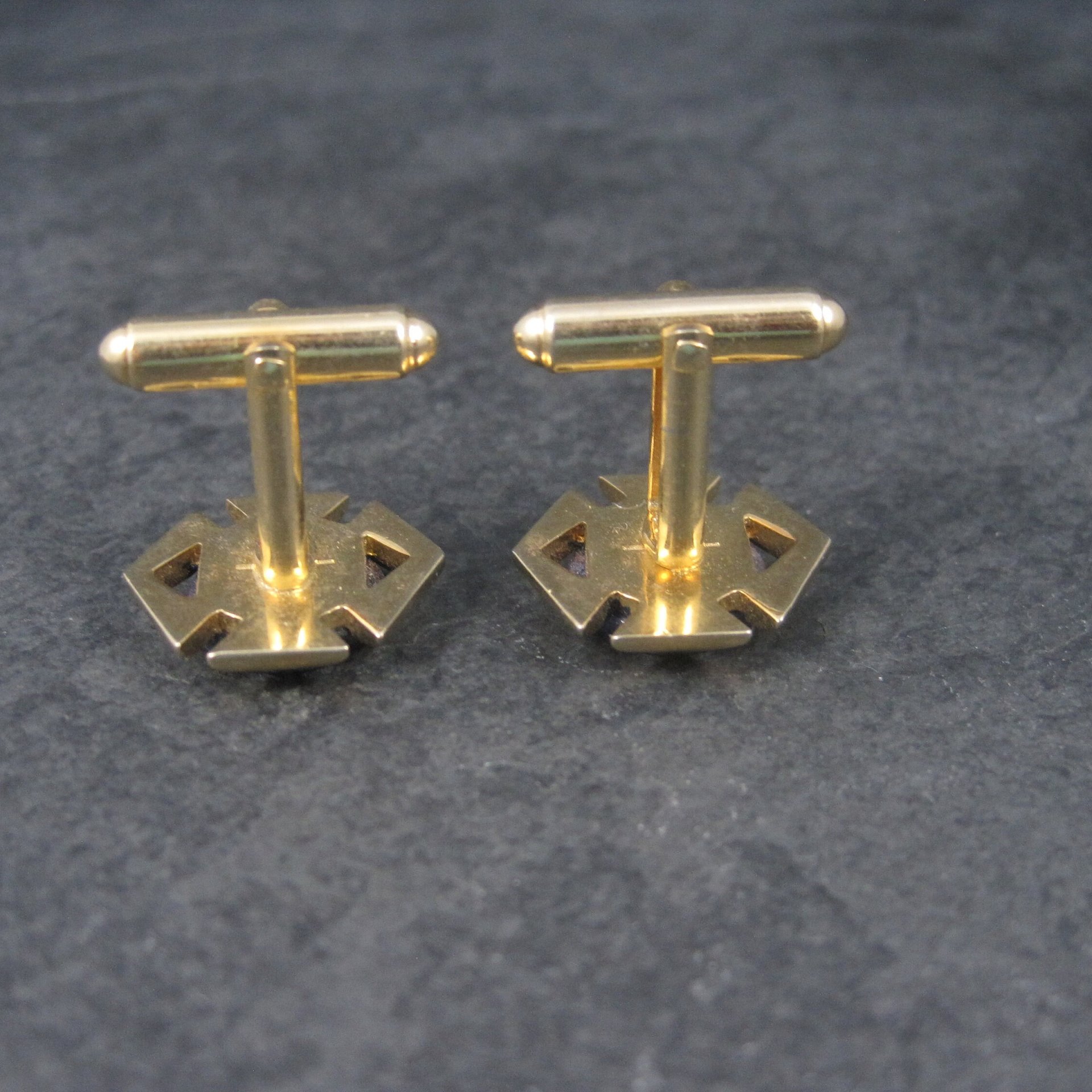 Vintage Sodalite Cufflinks and Tie Tack Set