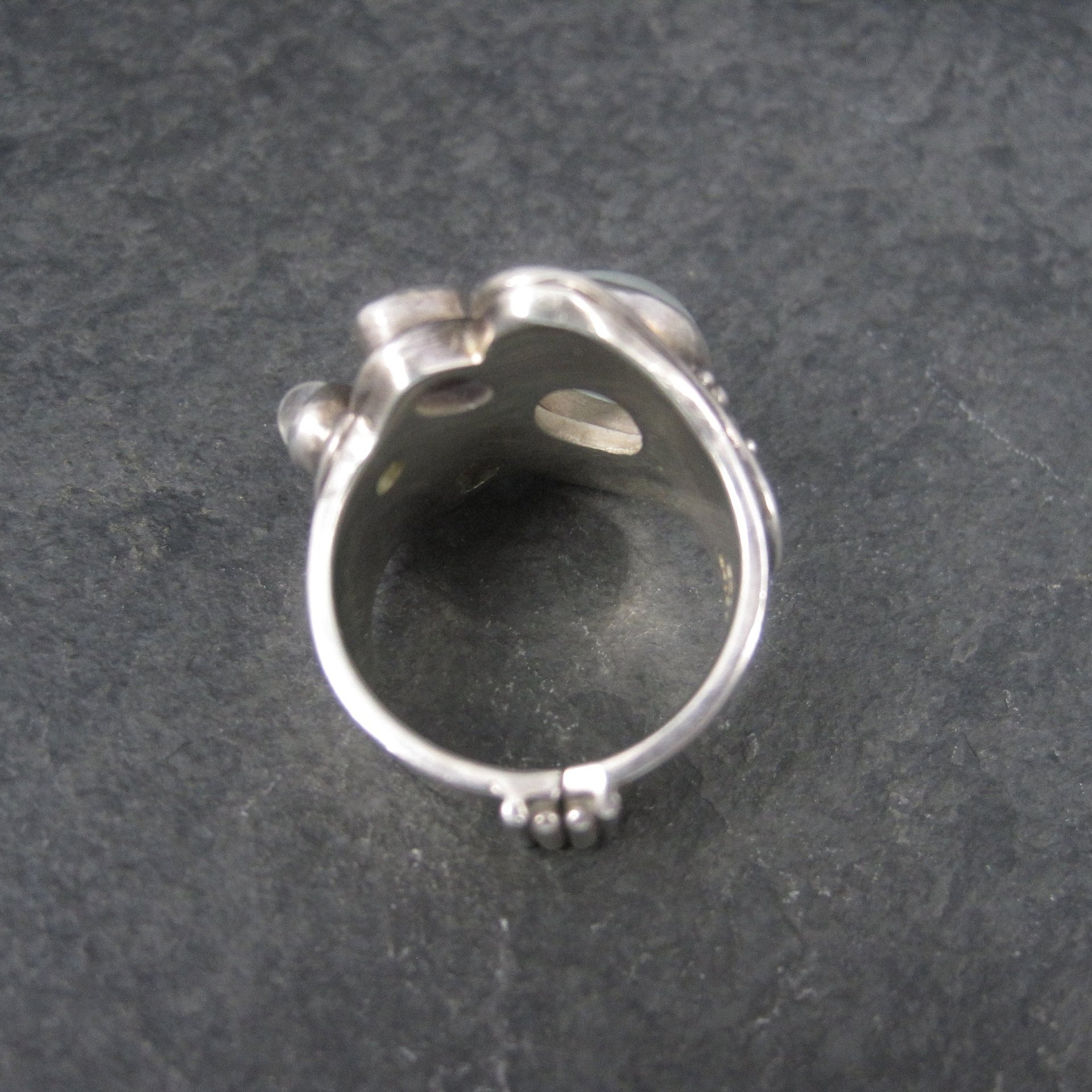 Sterling Sajen Moonstone Iolite Ring Size 7.5
