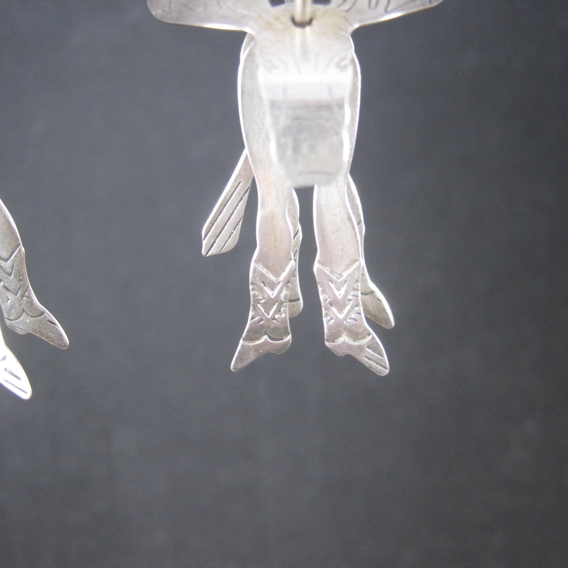 Southwestern Estate Sterling Moose Earrings