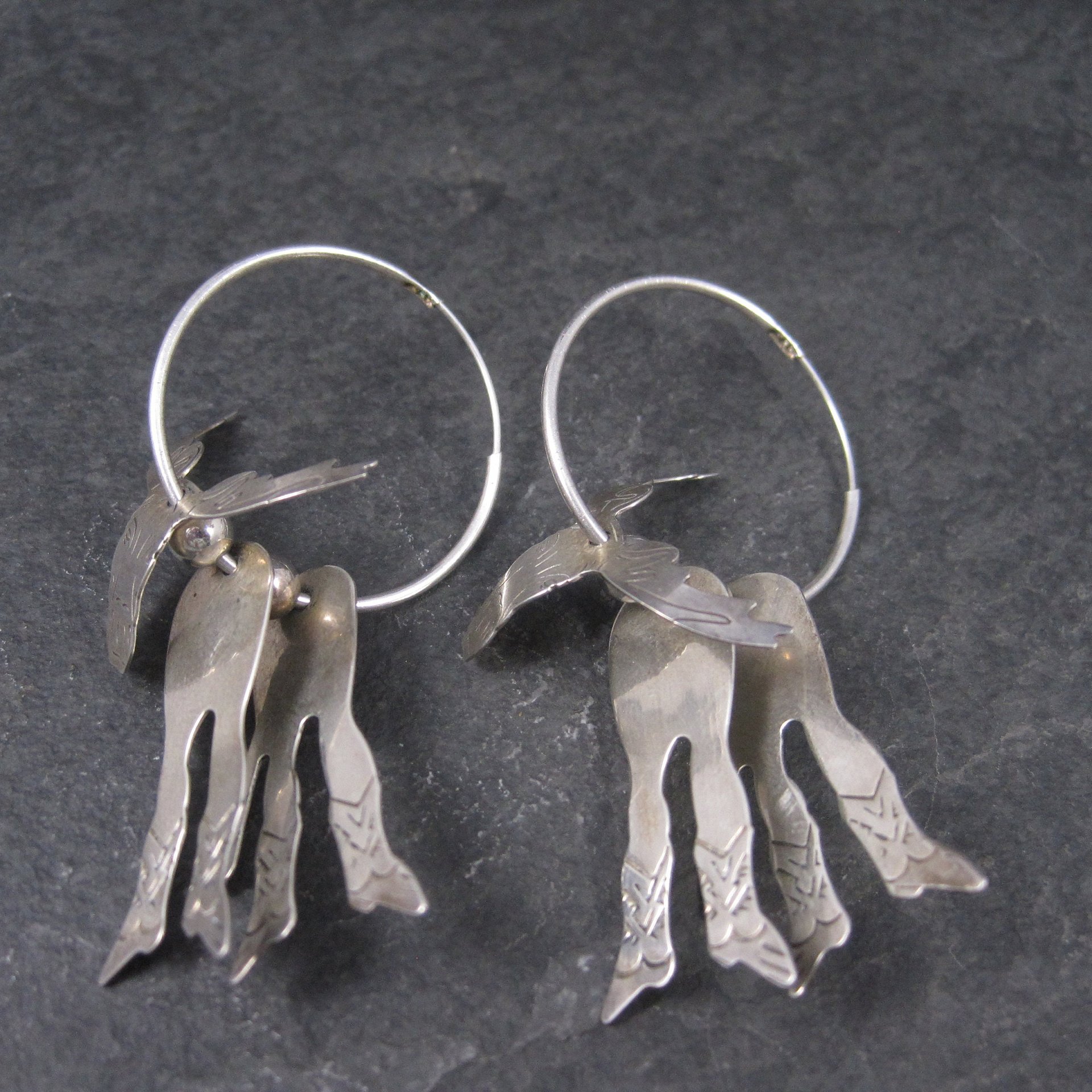 Southwestern Estate Sterling Moose Earrings