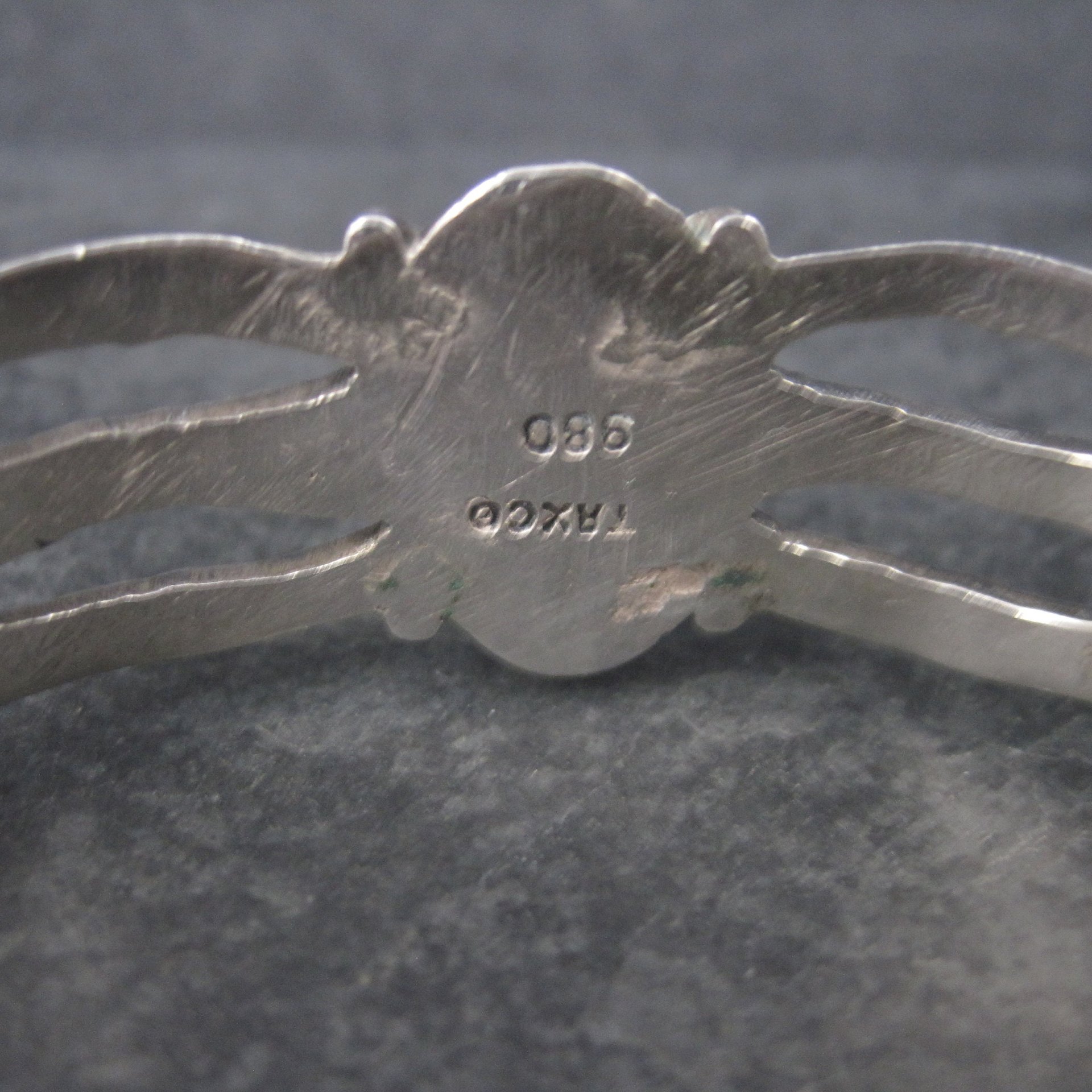 Vintage Mexican 980 Silver Cuff Bracelet 6.5 Inches