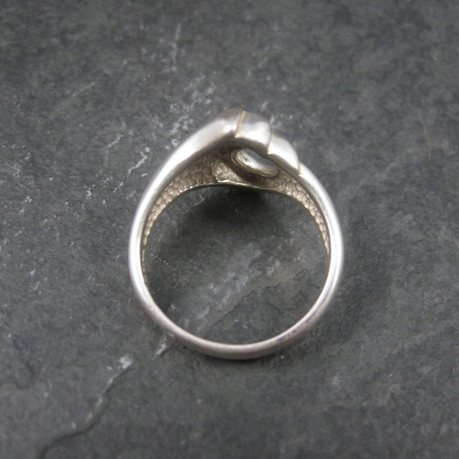 Vintage Modernist Sterling Tulip Ring Size 10