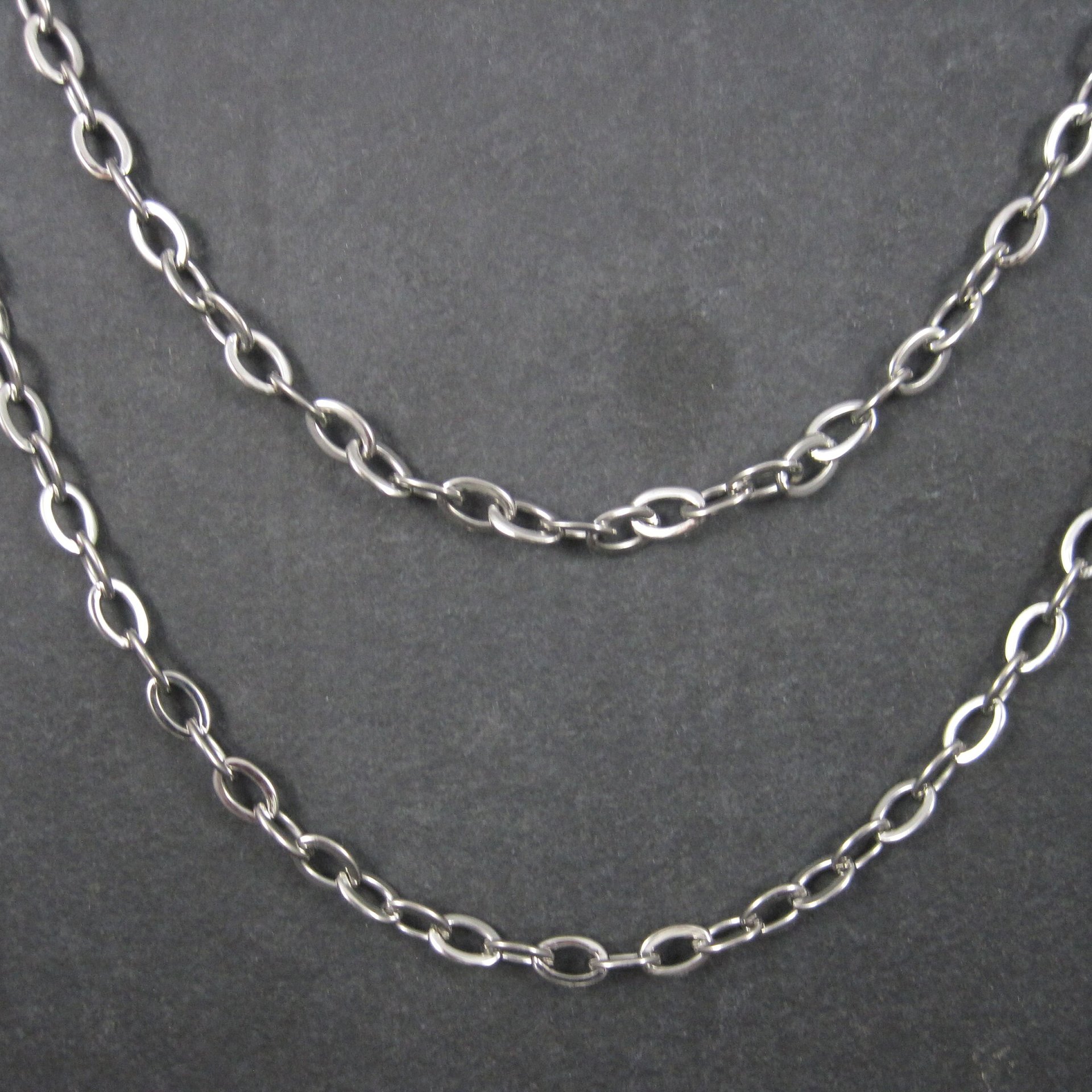 Classic 100 Inch Stainless Steel Opera Length Chain Necklace