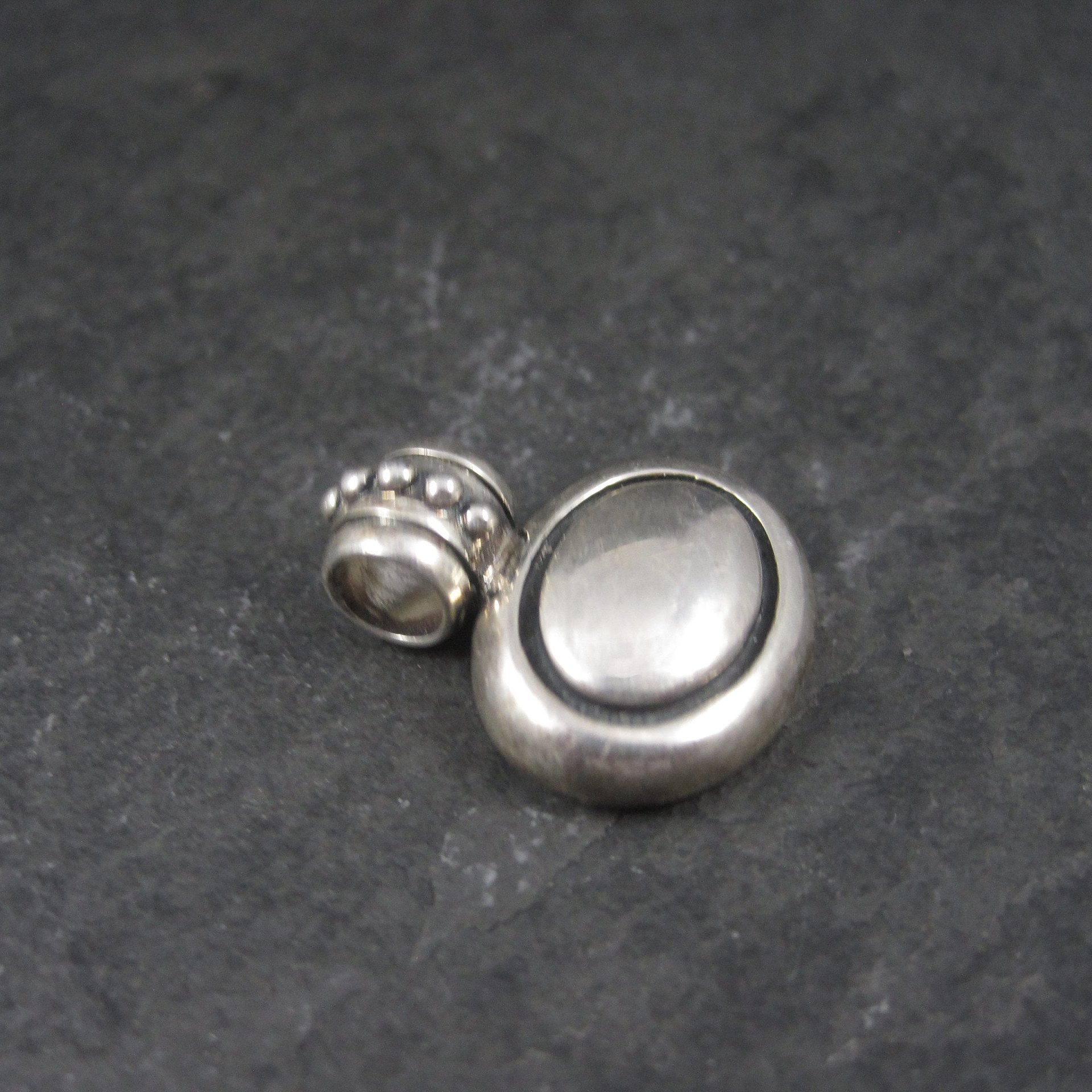 Vintage Oval Balinese Sterling Pendant