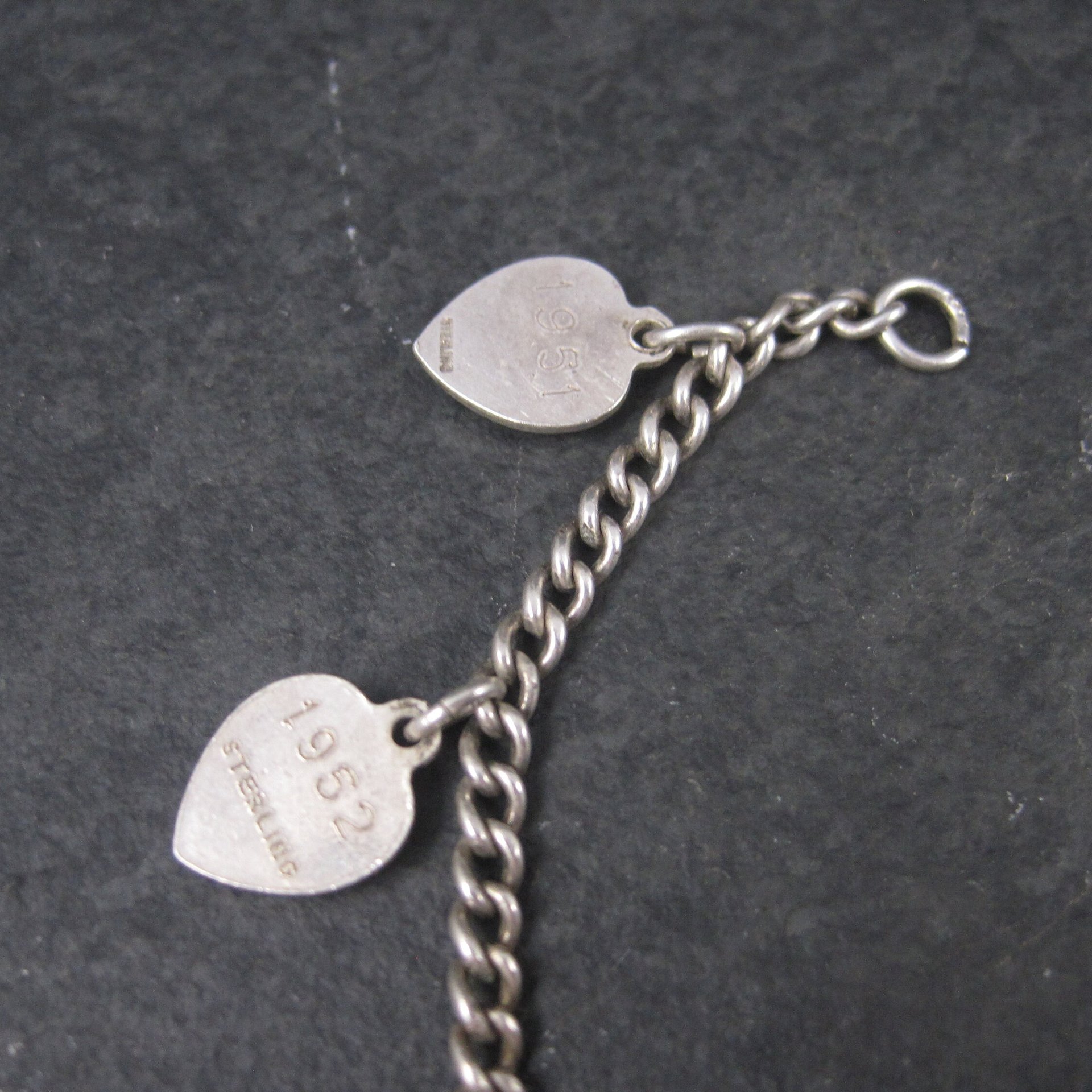 Vintage Sterling Beta Sigma Phi Charm Bracelet 1951-1958