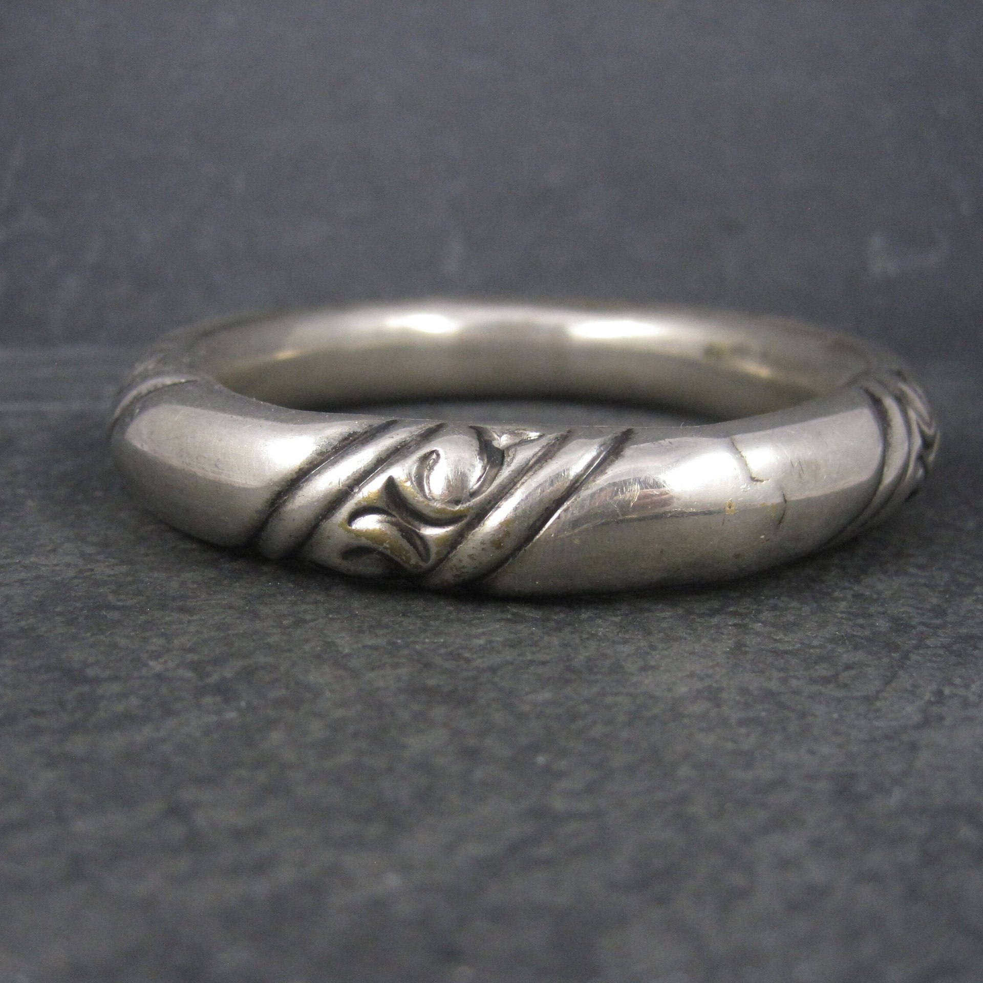 Lot of 3 Chunky Silver Plated Tribal Bangle Bracelets