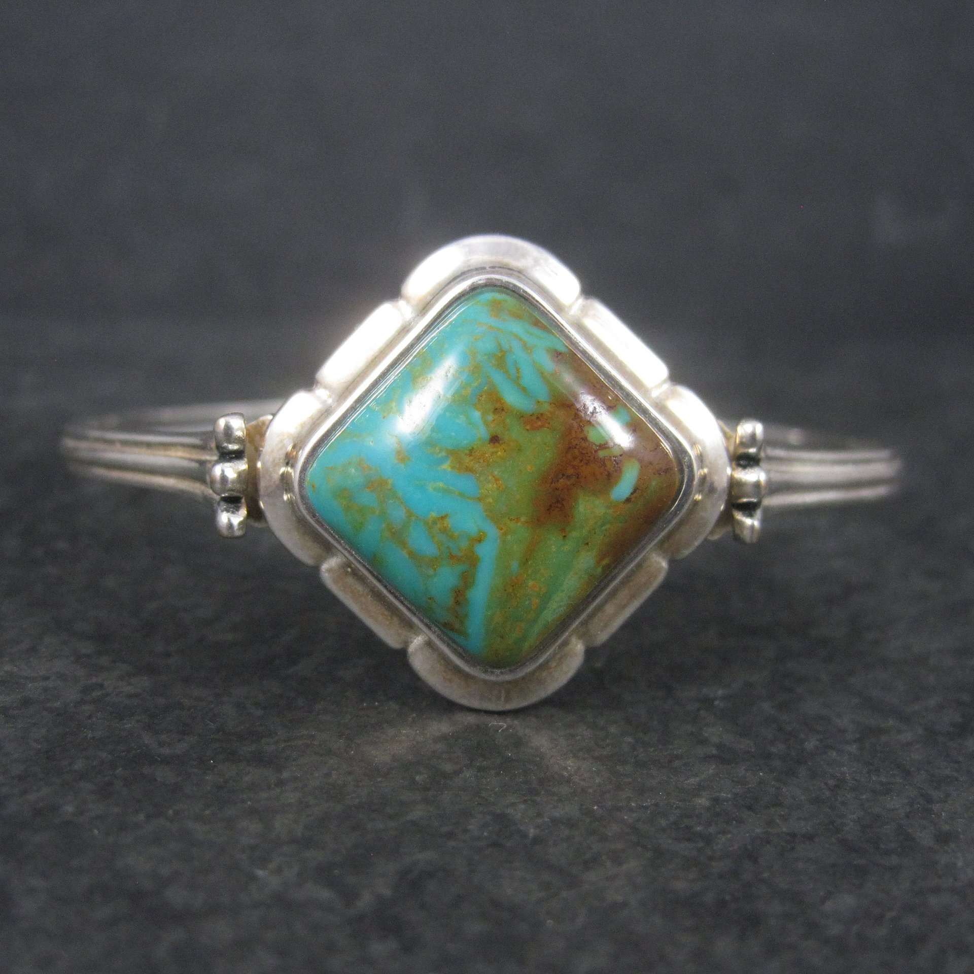 Southwestern Barse Sterling Turquoise Cuff Bracelet 7 Inches