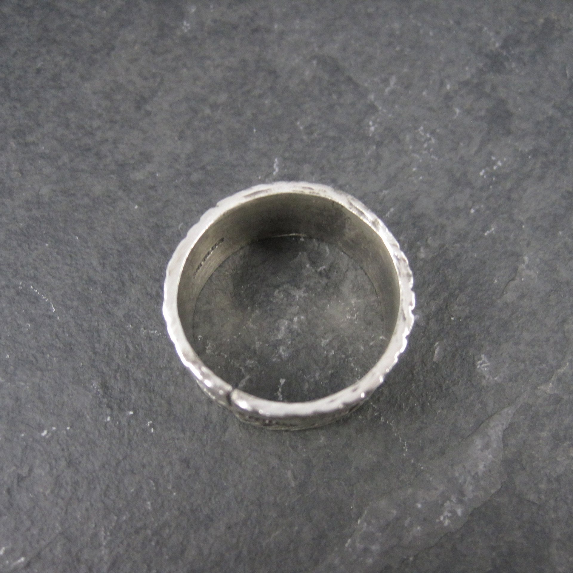 Wide Vintage Southwestern Sterling Band Ring Available in Sizes 8 and 10 Nathan Lovato