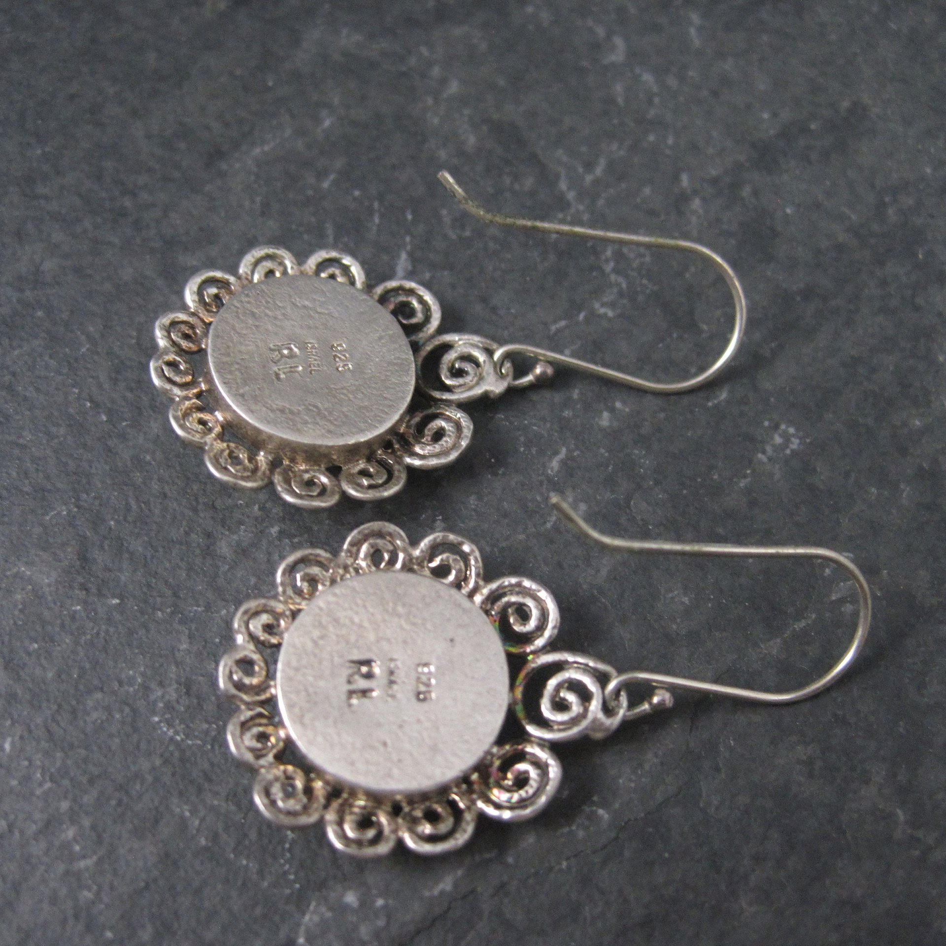 Vintage Sterling Labradorite Earrings