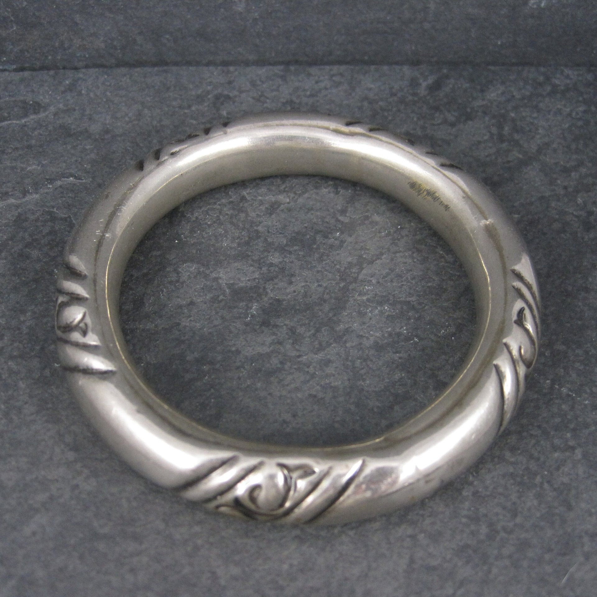 Lot of 3 Chunky Silver Plated Tribal Bangle Bracelets