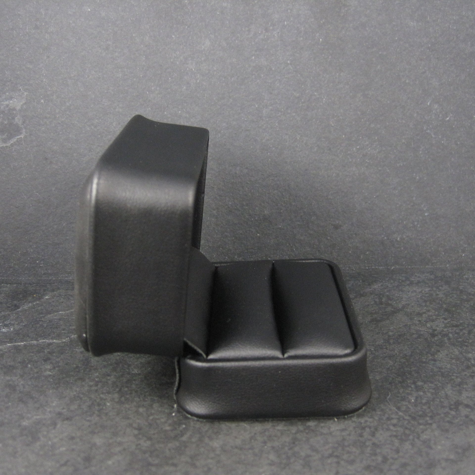 Black Leatherette Double Wedding Ring Box