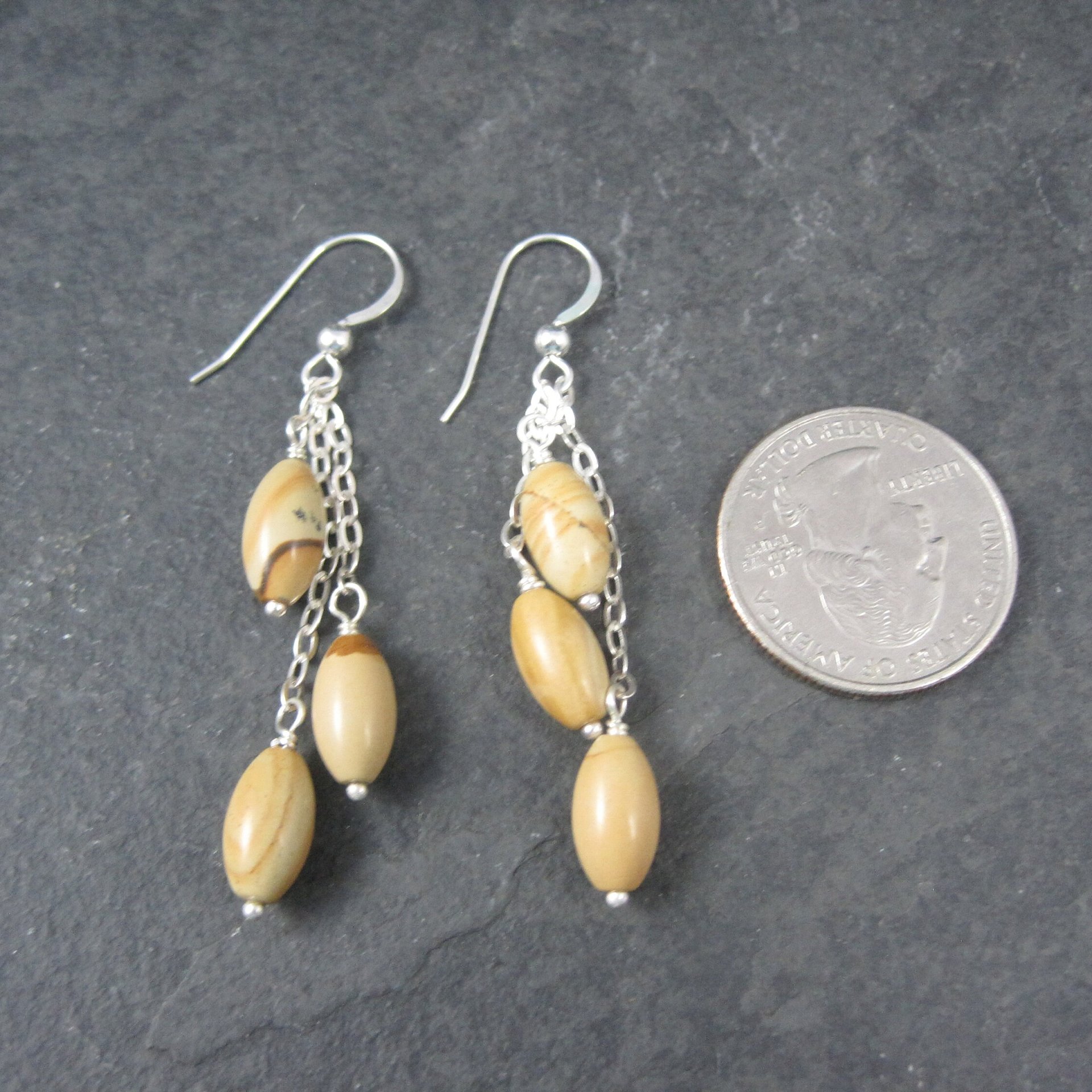 Sterling Wild Horse Jasper Earrings