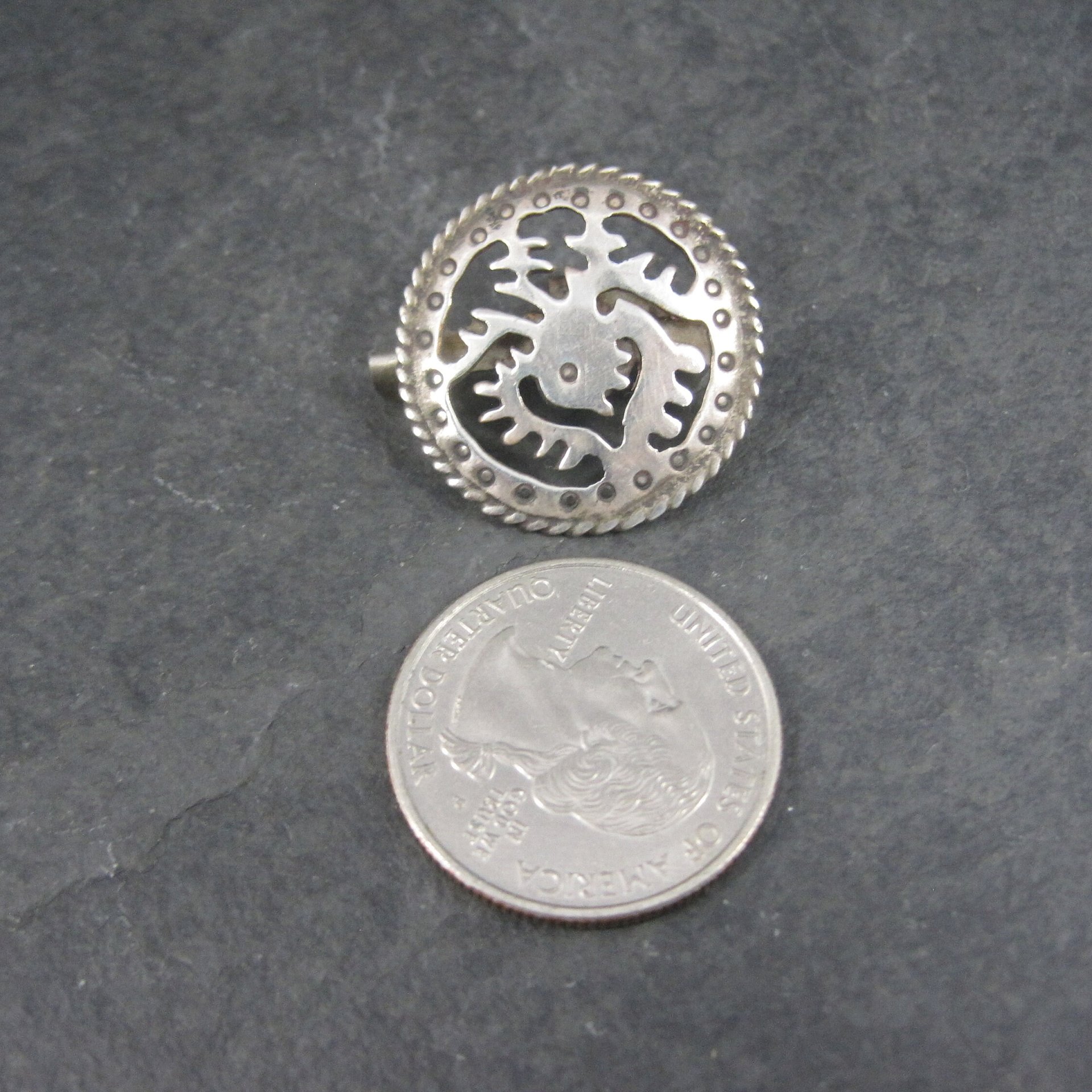 Vintage Pre Columbian Sterling Brooch Pin