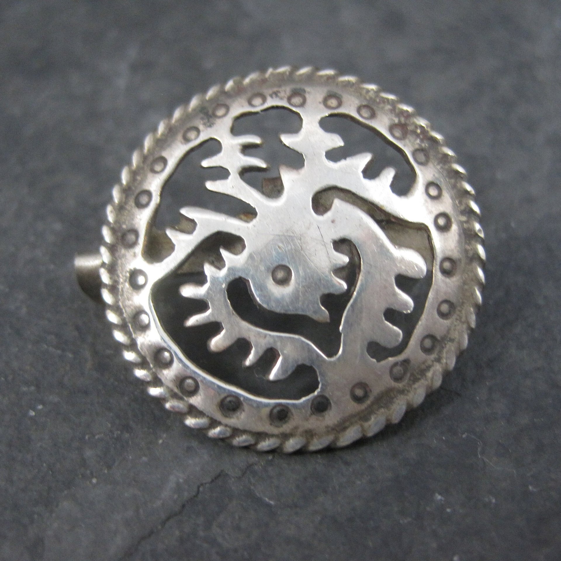 Vintage Pre Columbian Sterling Brooch Pin