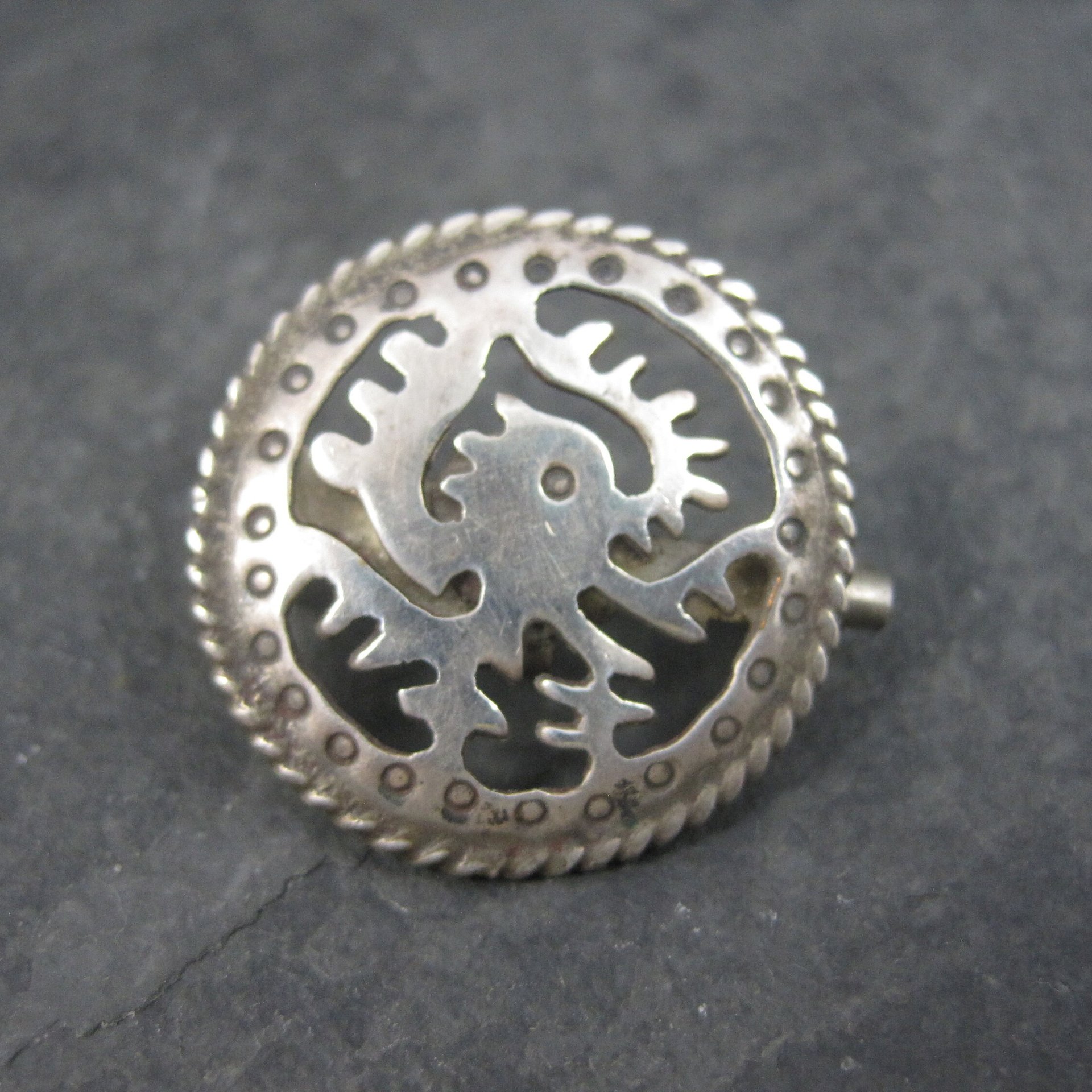 Vintage Pre Columbian Sterling Brooch Pin