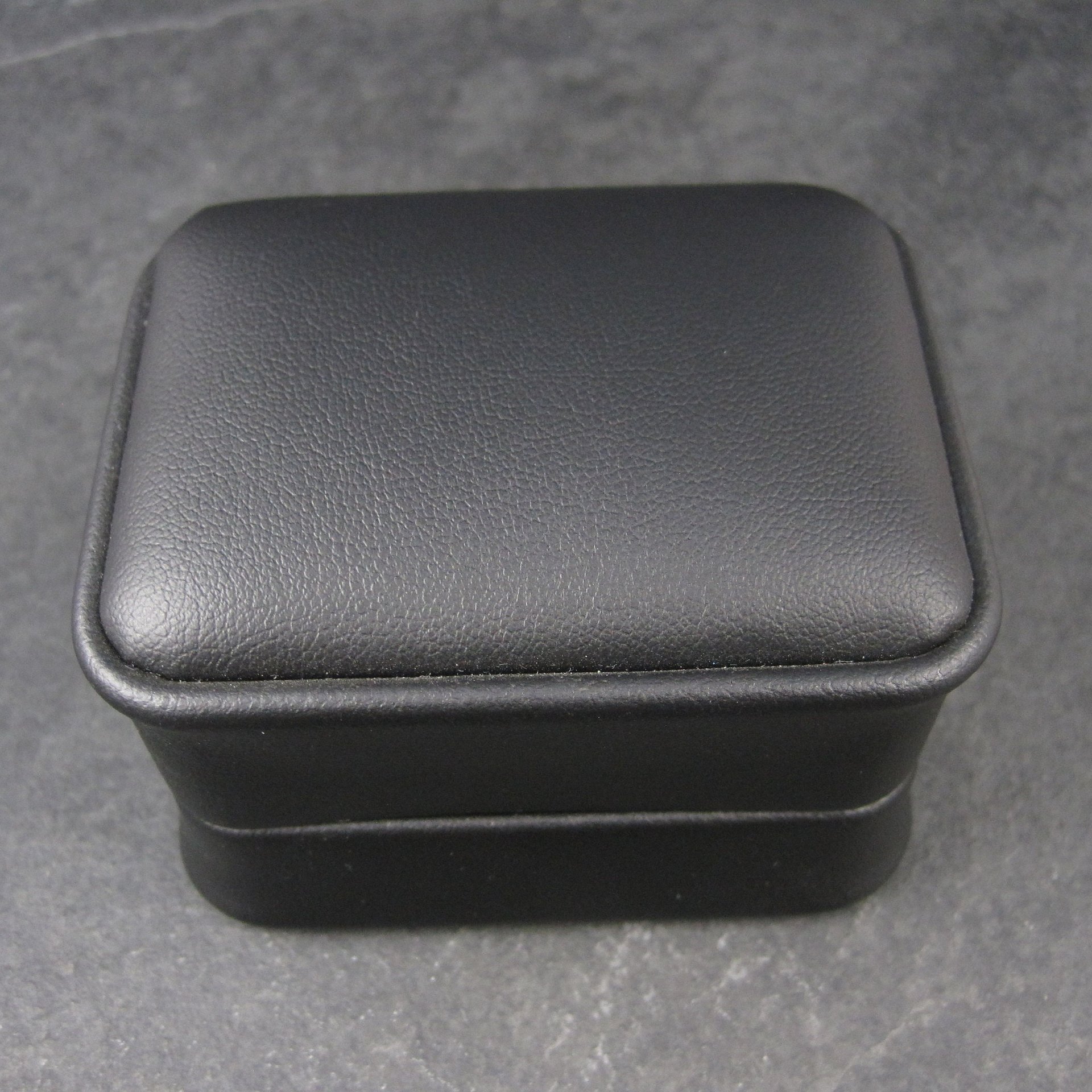 Black Leatherette Double Wedding Ring Box