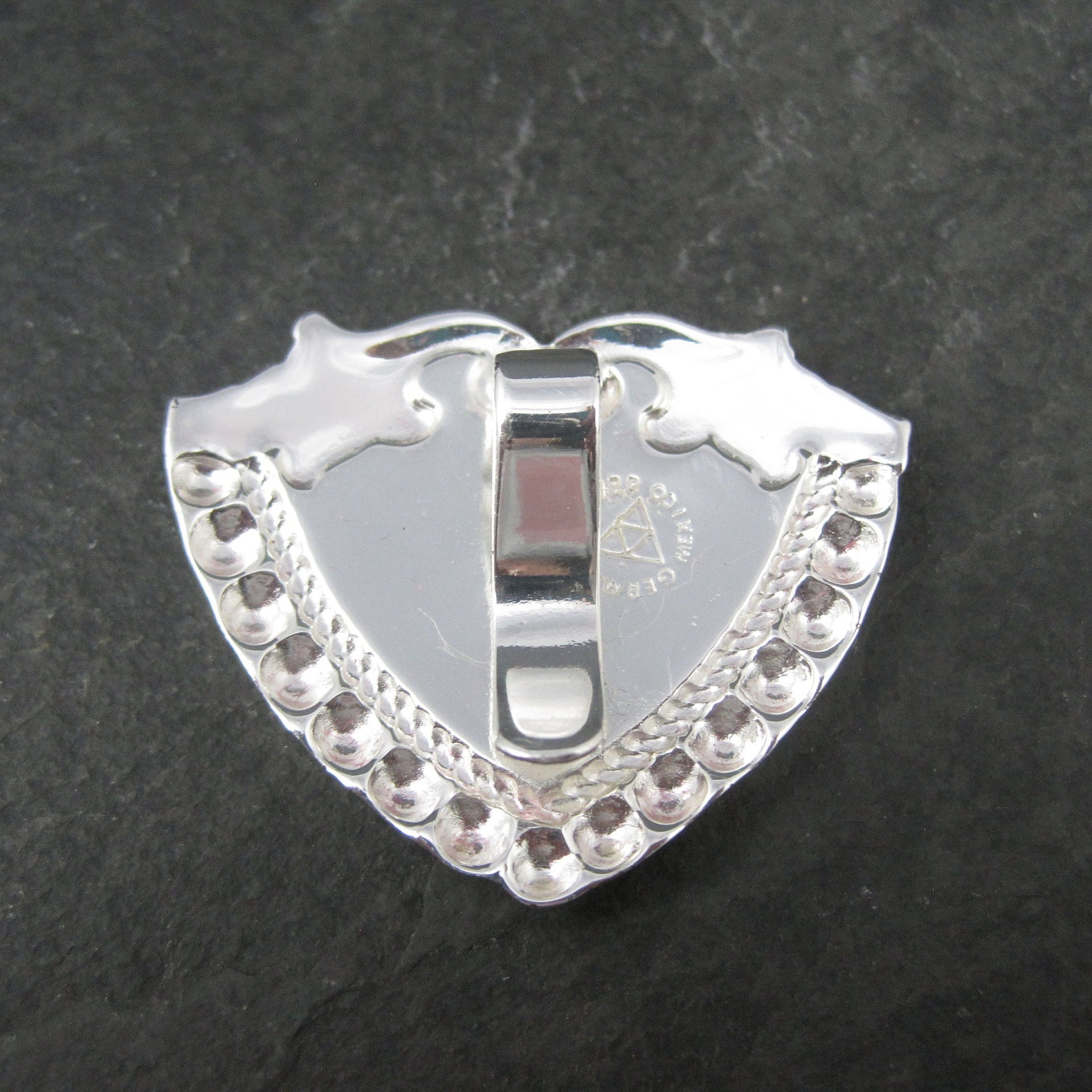 Vintage Circle Y Silver Western Horse Bandana Hair Tie Clip