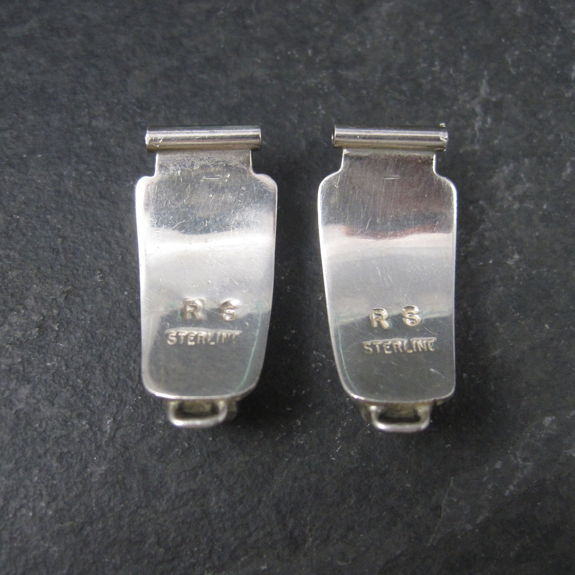 Ladies Vintage Southwestern Sterling Wild Horse Turquoise Watch Tips