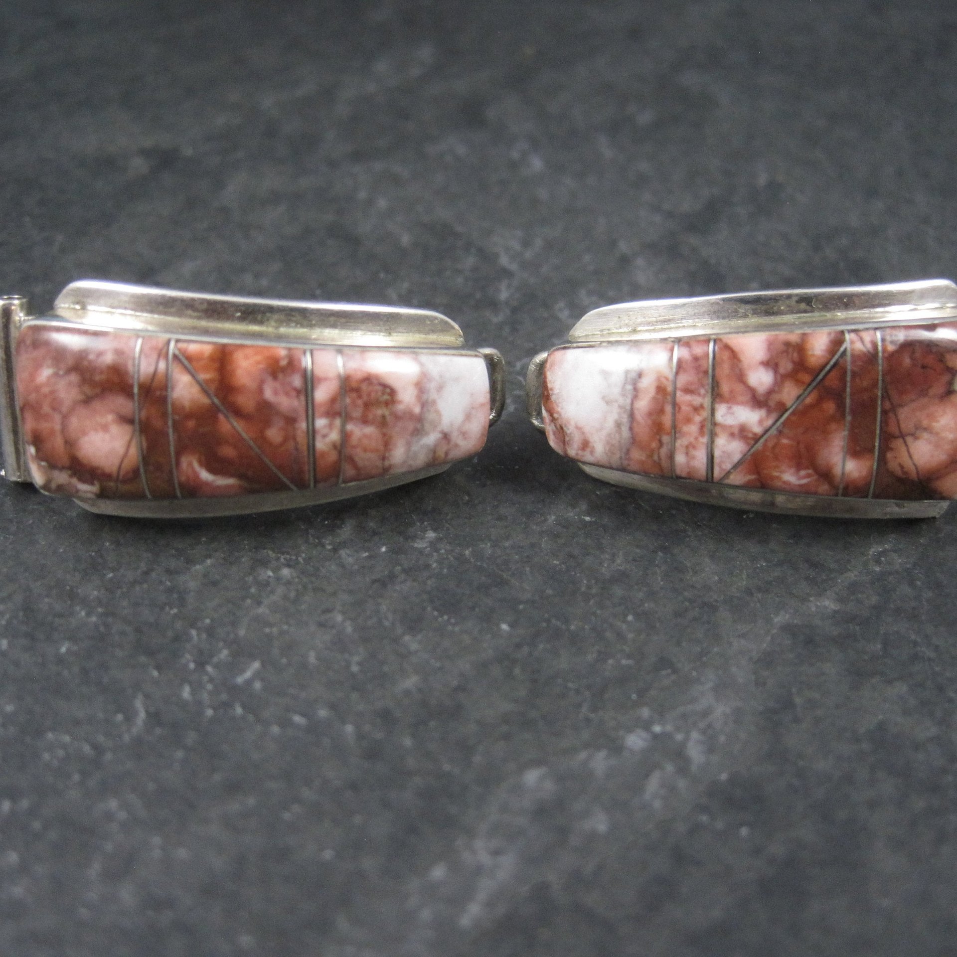 Ladies Vintage Southwestern Sterling Wild Horse Turquoise Watch Tips