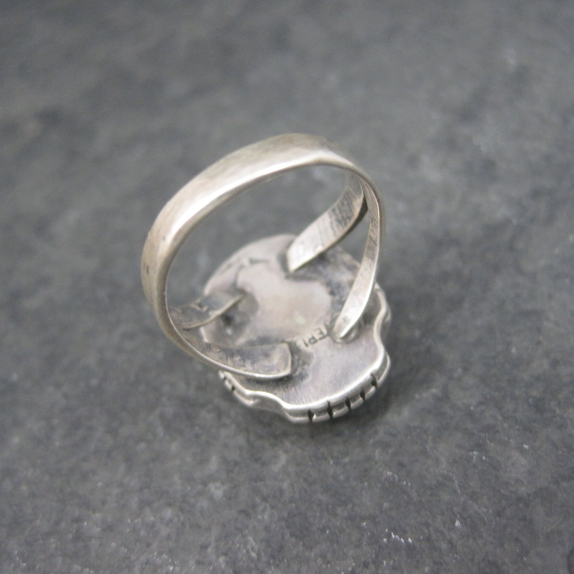 Vintage Southwestern Sterling Lapis Lazuli Pinky Ring Size 3.75