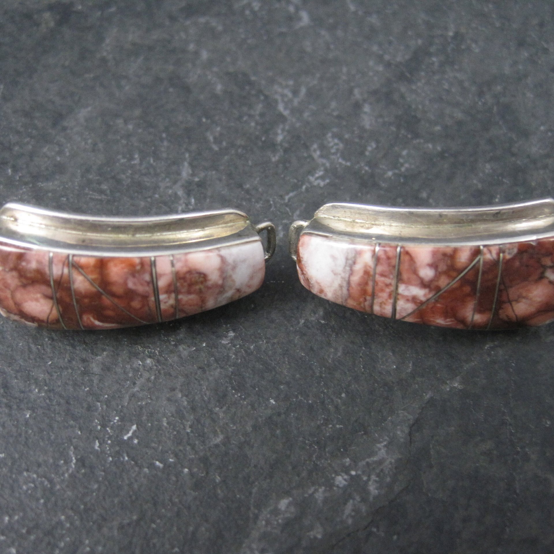 Ladies Vintage Southwestern Sterling Wild Horse Turquoise Watch Tips