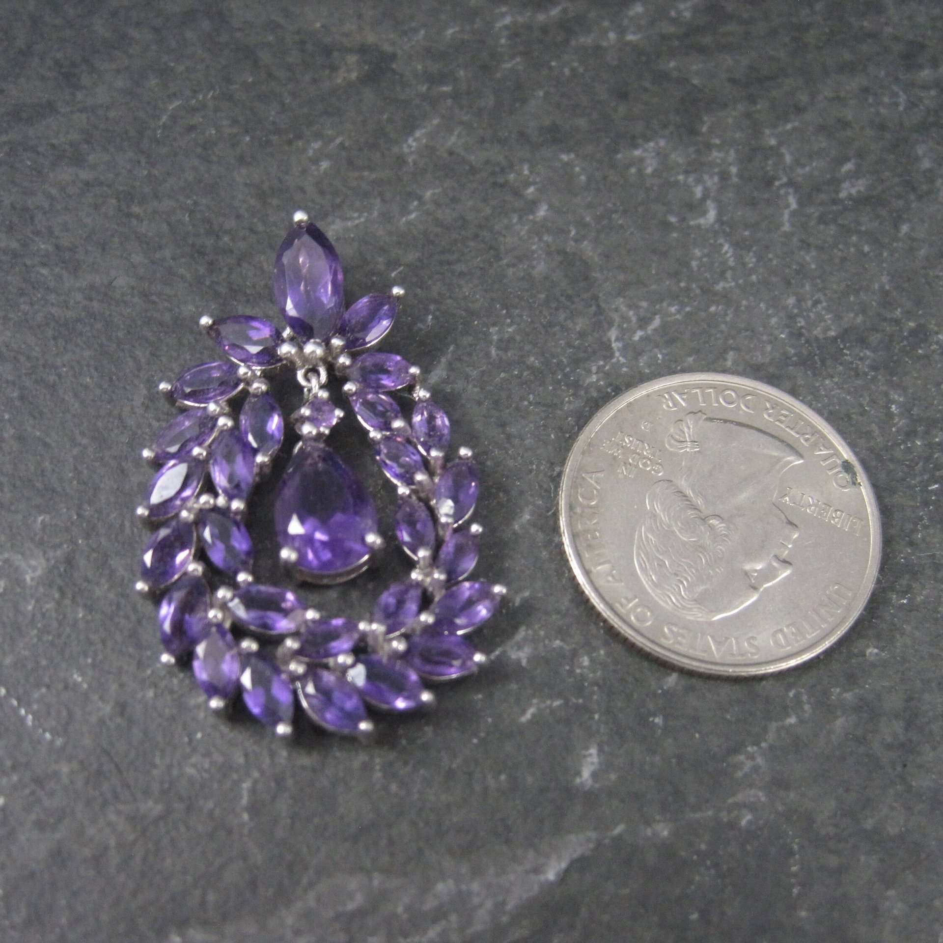 Flashy Estate 90s Amethyst Pendant