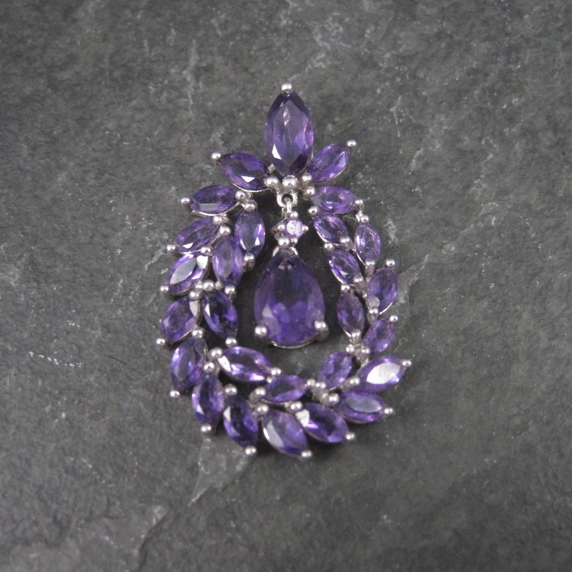 Flashy Estate 90s Amethyst Pendant