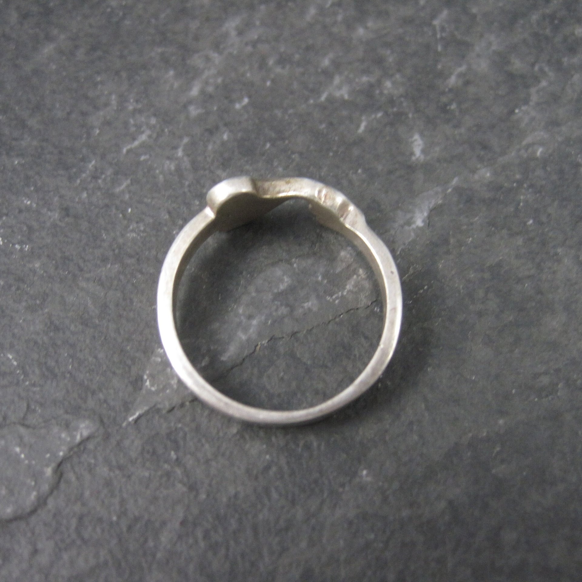 Unique Estate Sterling Heart Ring Size 6