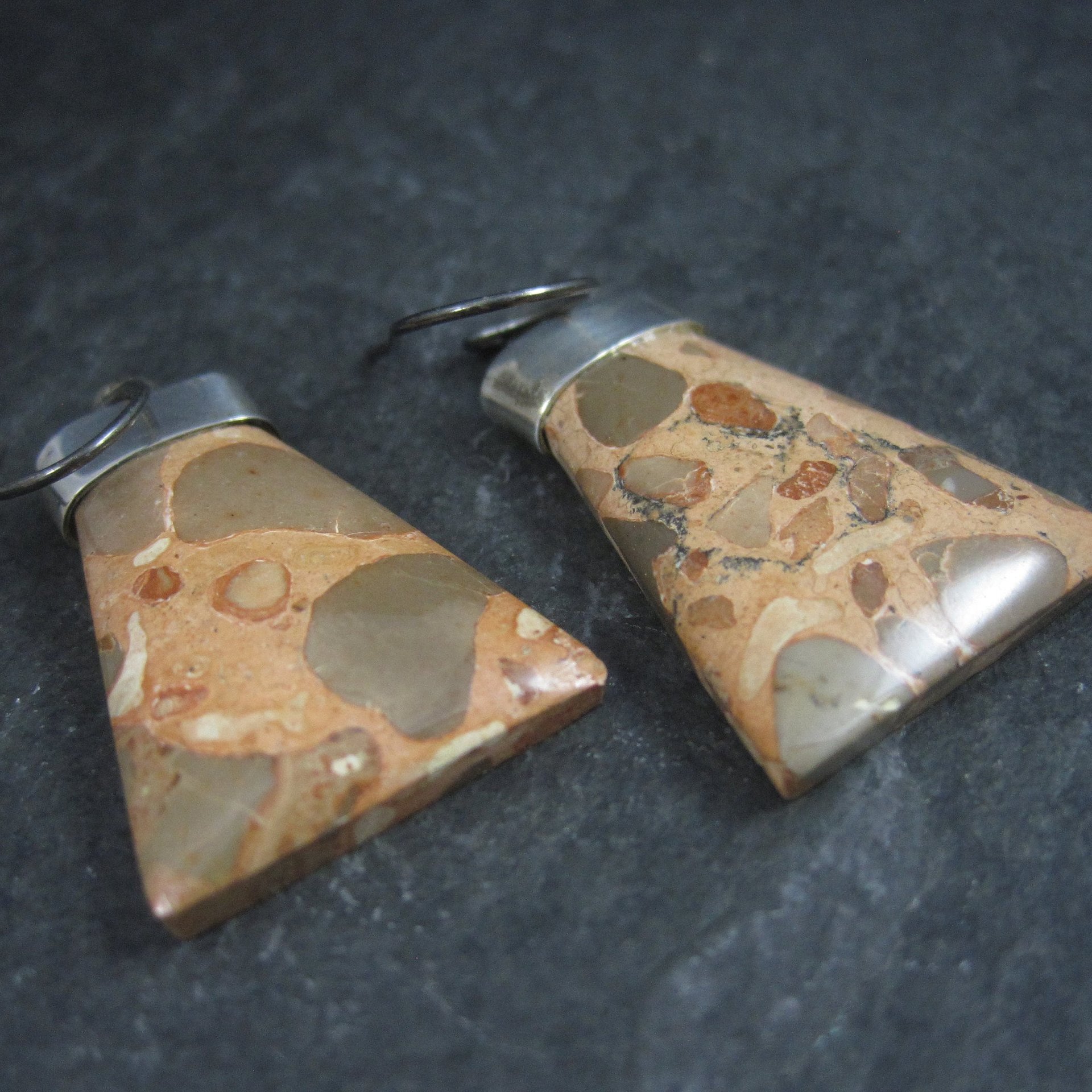 Funky Estate Sterling Jasper Earrings