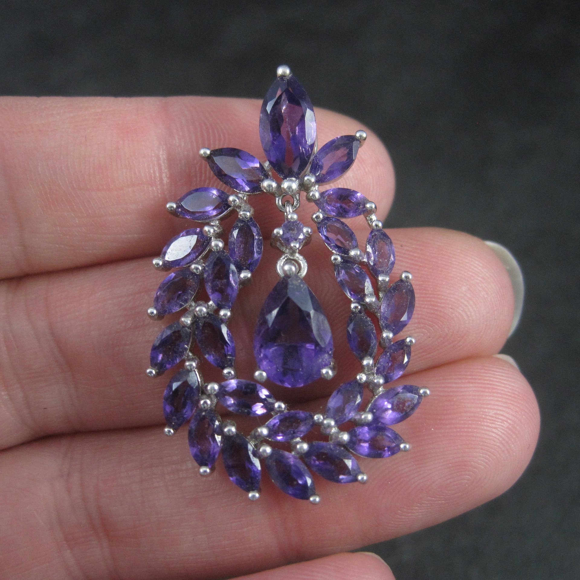 Flashy Estate 90s Amethyst Pendant