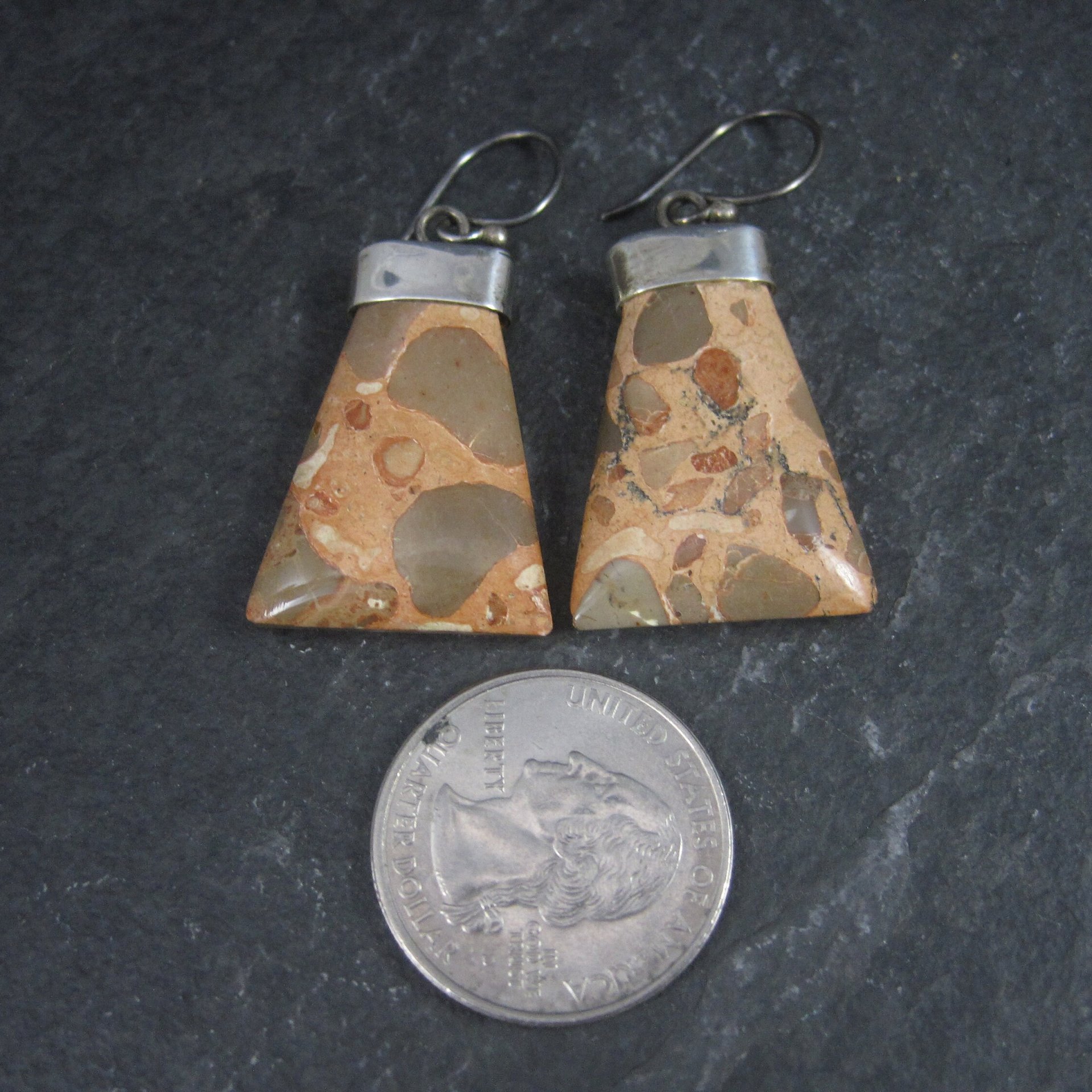 Funky Estate Sterling Jasper Earrings