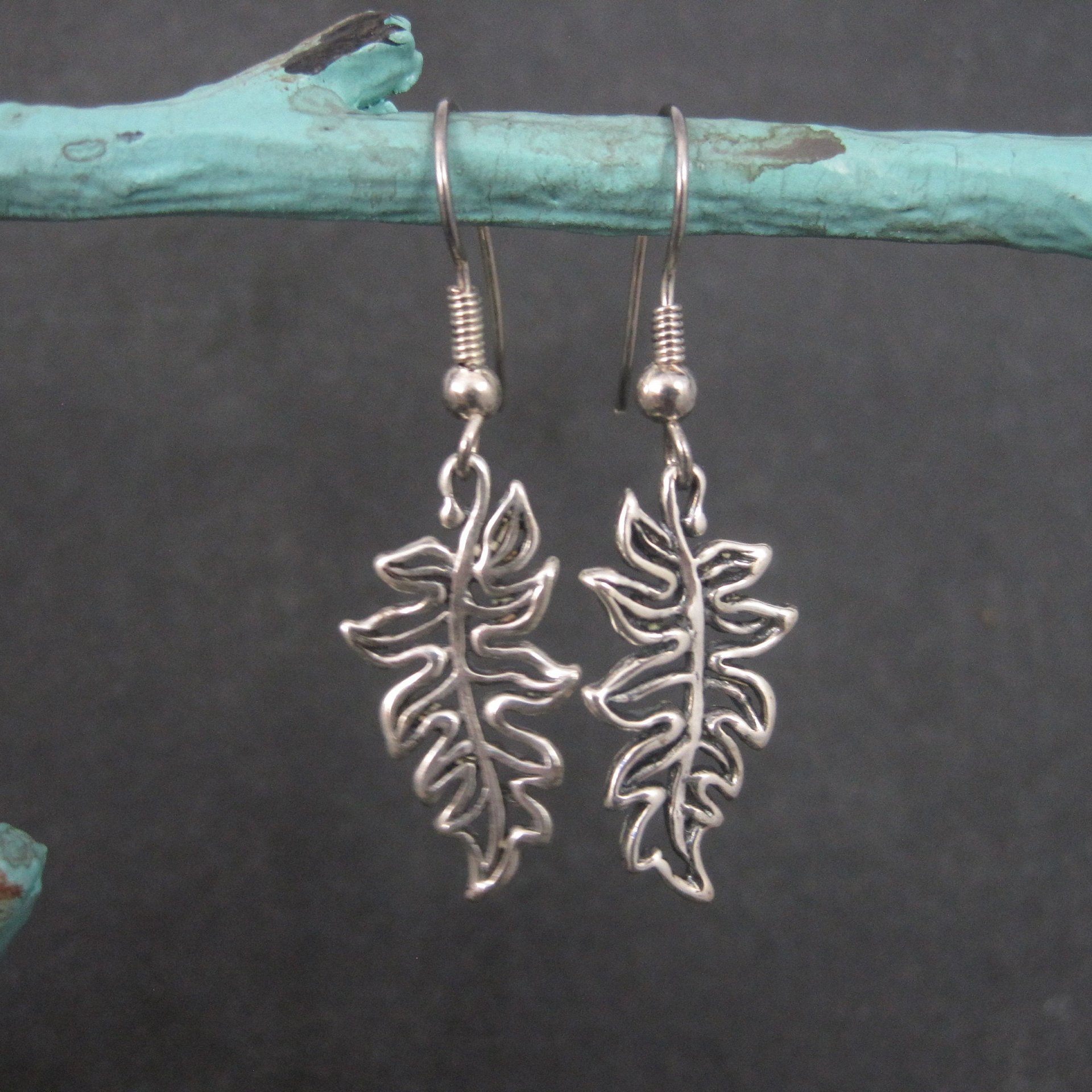 Sterling Leaf Earrings