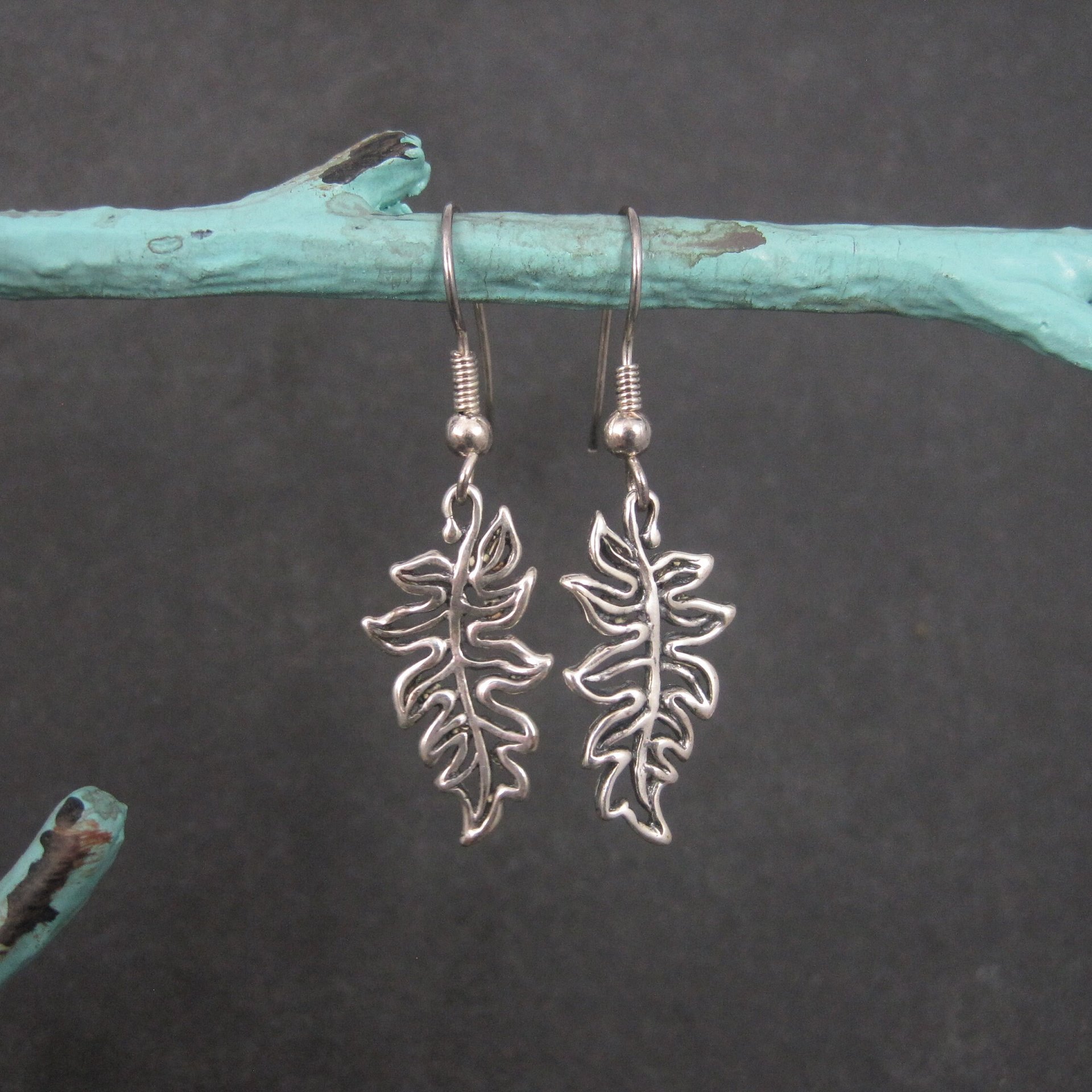 Sterling Leaf Earrings